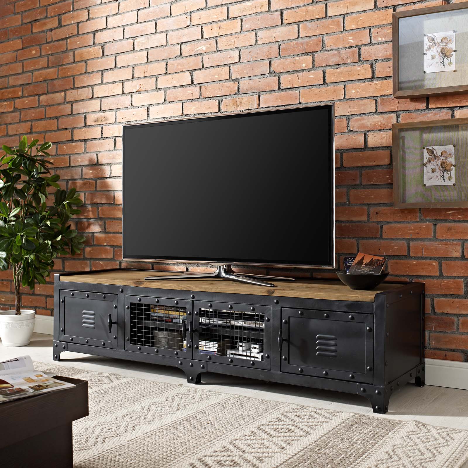 Dungeon 63" TV Stand - East Shore Modern Home Furnishings