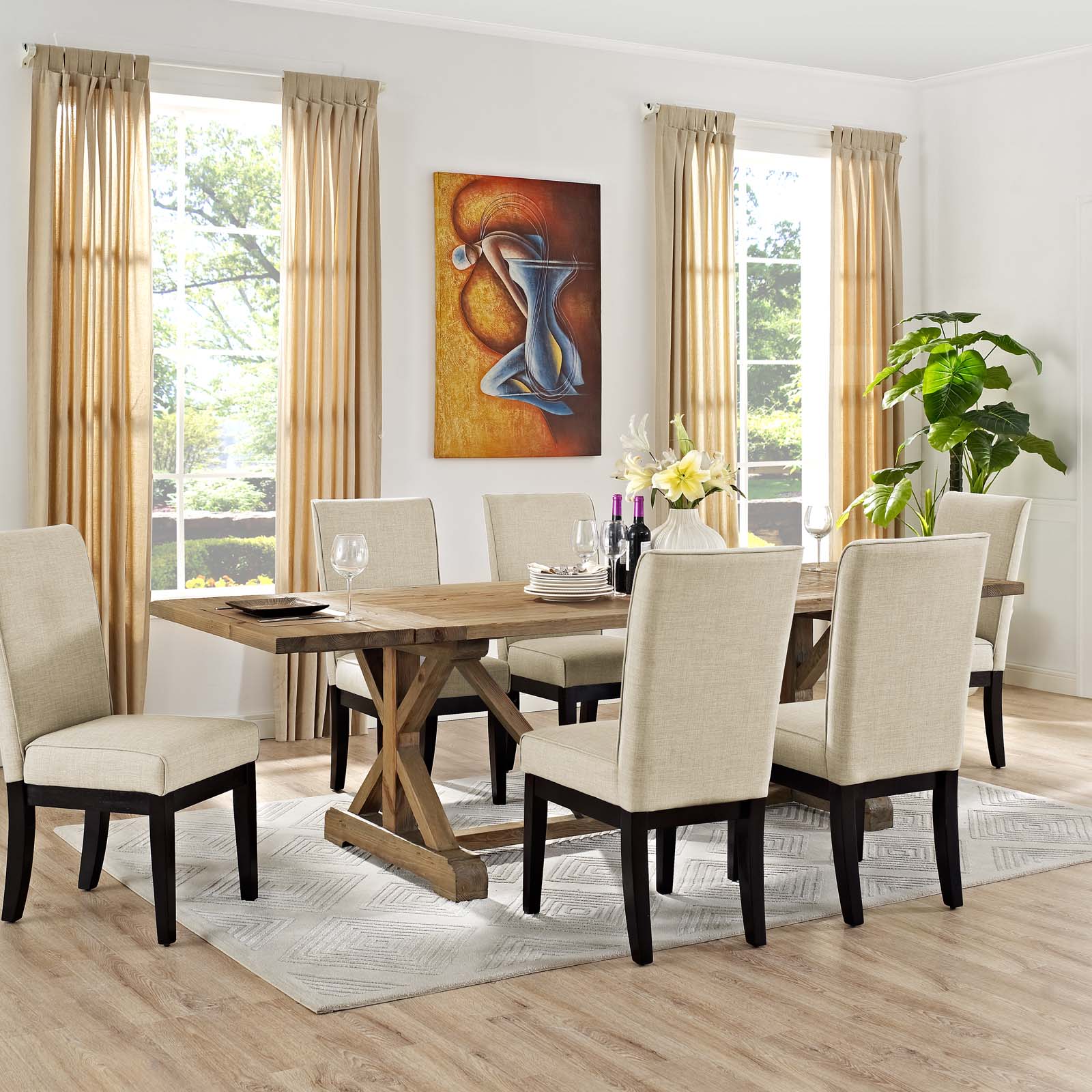 Den Extendable Wood Dining Table - East Shore Modern Home Furnishings