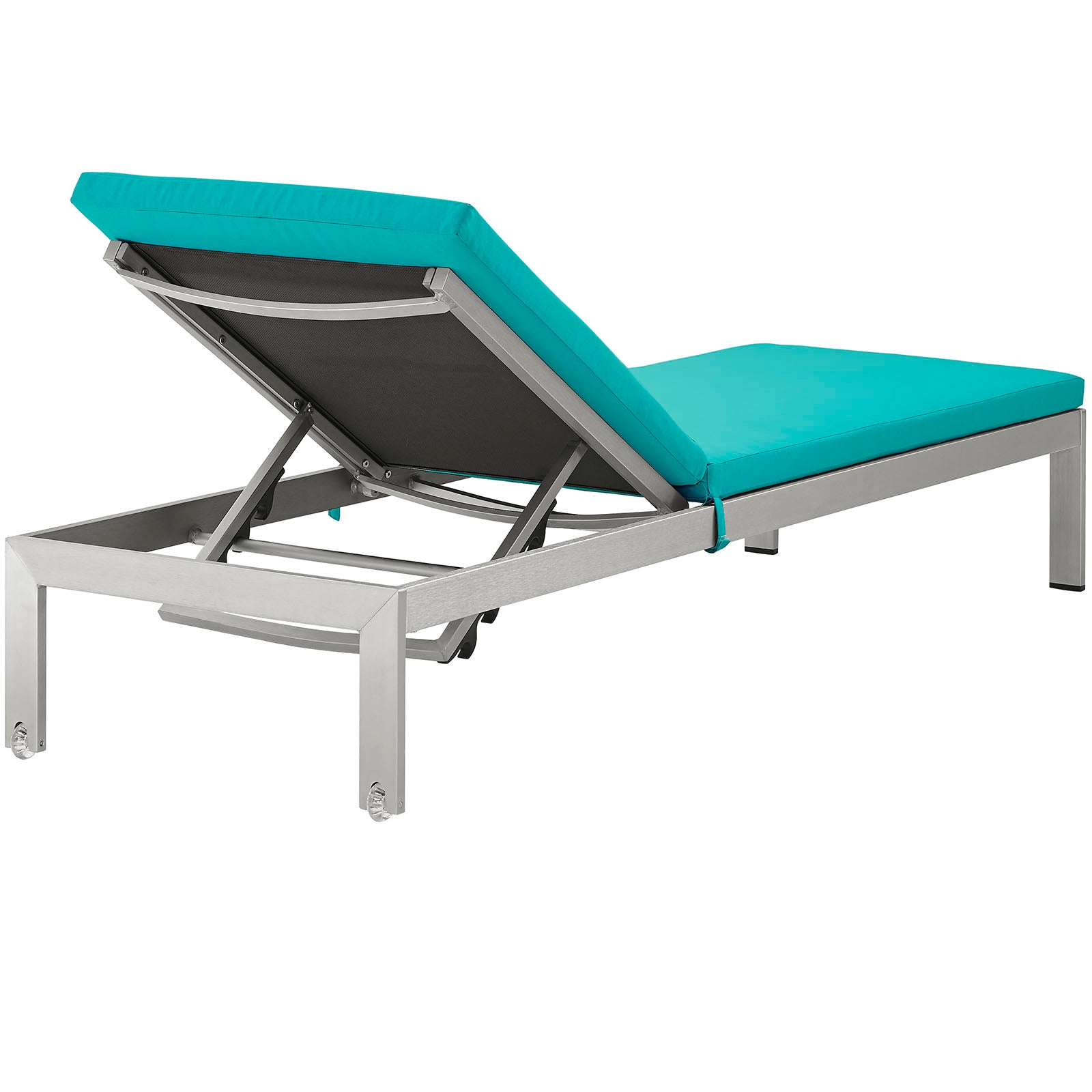 Shore Outdoor Patio Aluminum Chaise with Cushions - East Shore Modern Home Furnishings