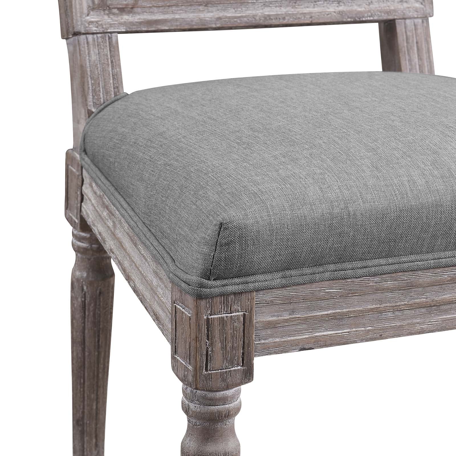 Court Vintage French Upholstered Fabric Dining Side Chair - East Shore Modern Home Furnishings