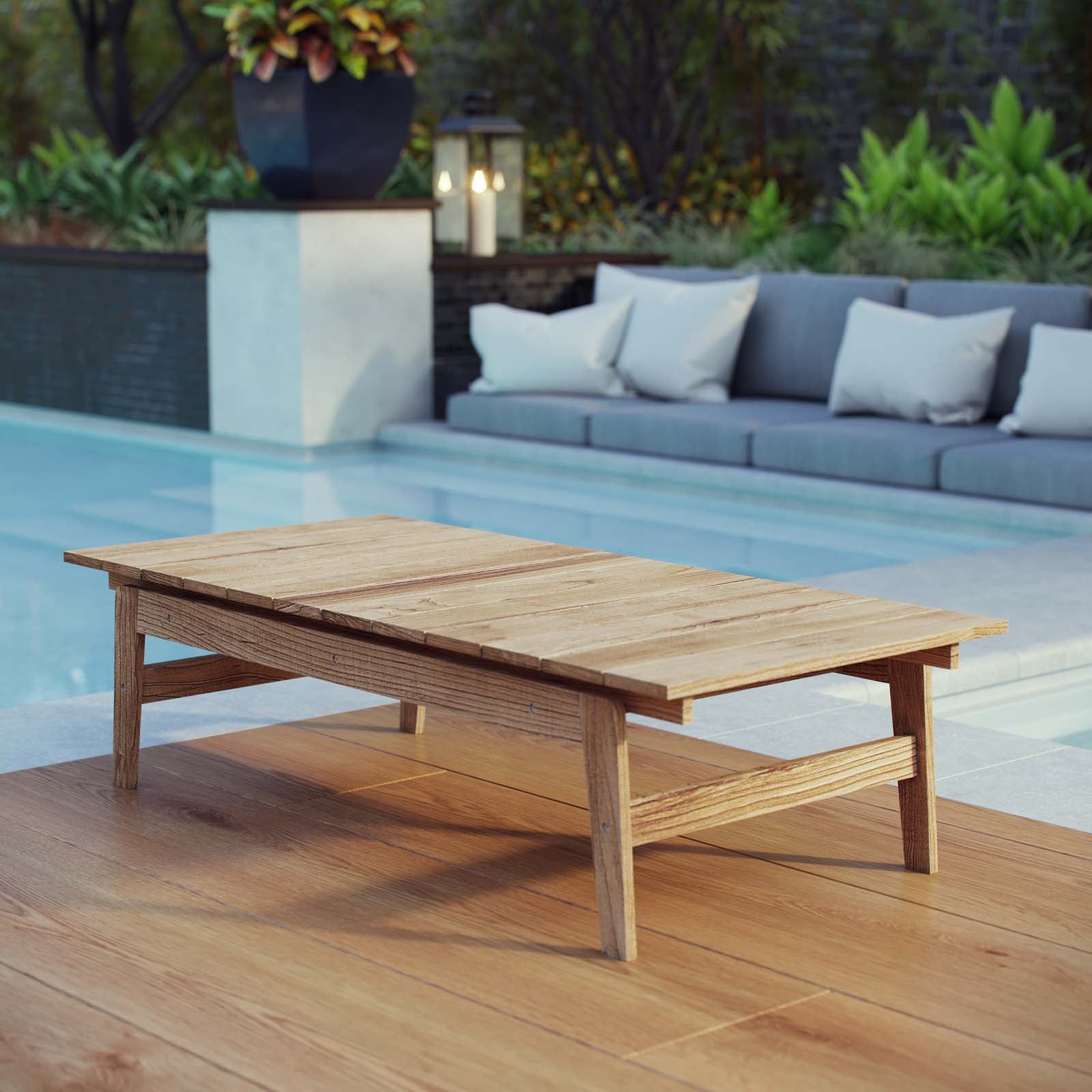 Bayport Outdoor Patio Teak Coffee Table - East Shore Modern Home Furnishings