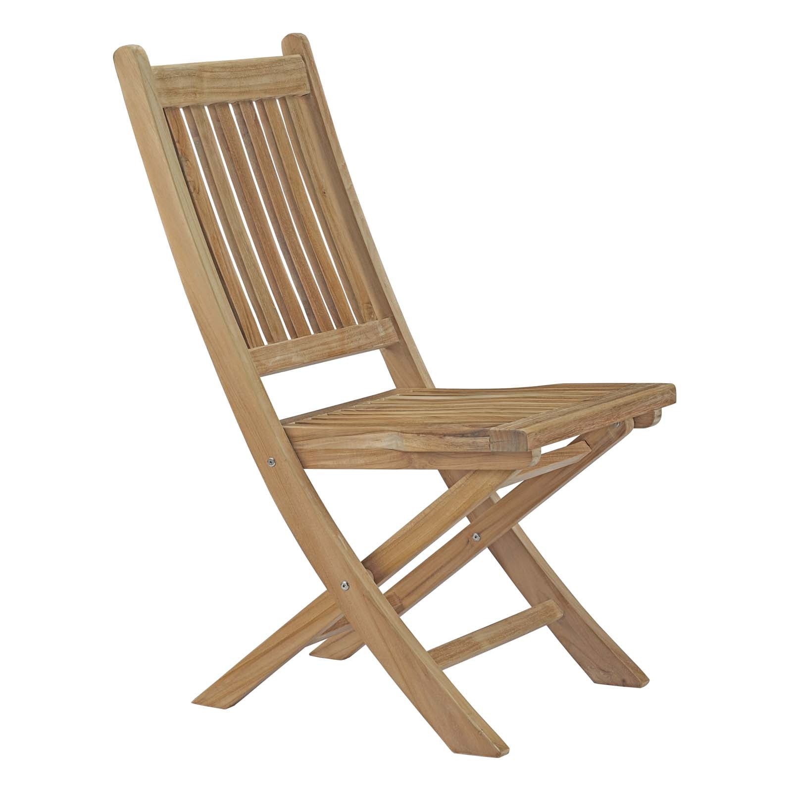 Marina Outdoor Patio Teak Folding Chair - East Shore Modern Home Furnishings