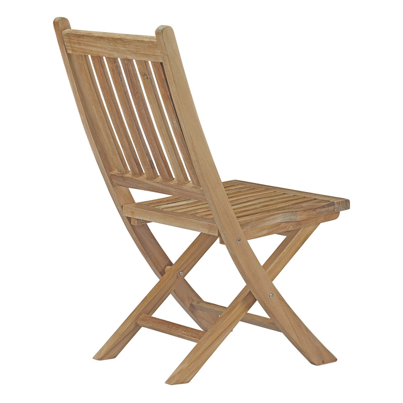 Marina Outdoor Patio Teak Folding Chair - East Shore Modern Home Furnishings