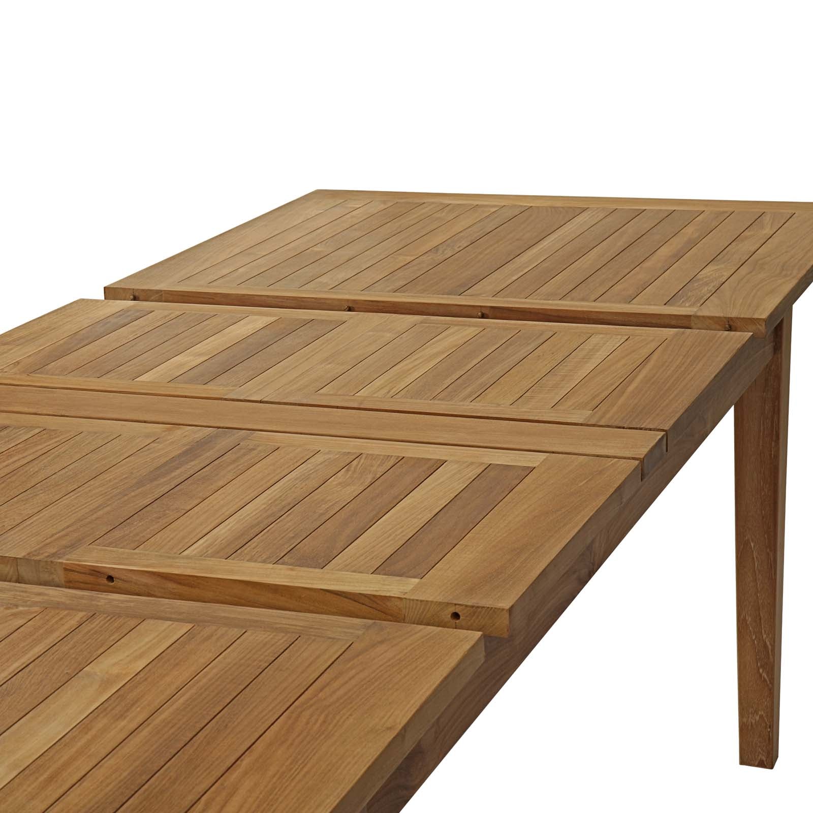 Marina Extendable Outdoor Patio Teak Dining Table - East Shore Modern Home Furnishings