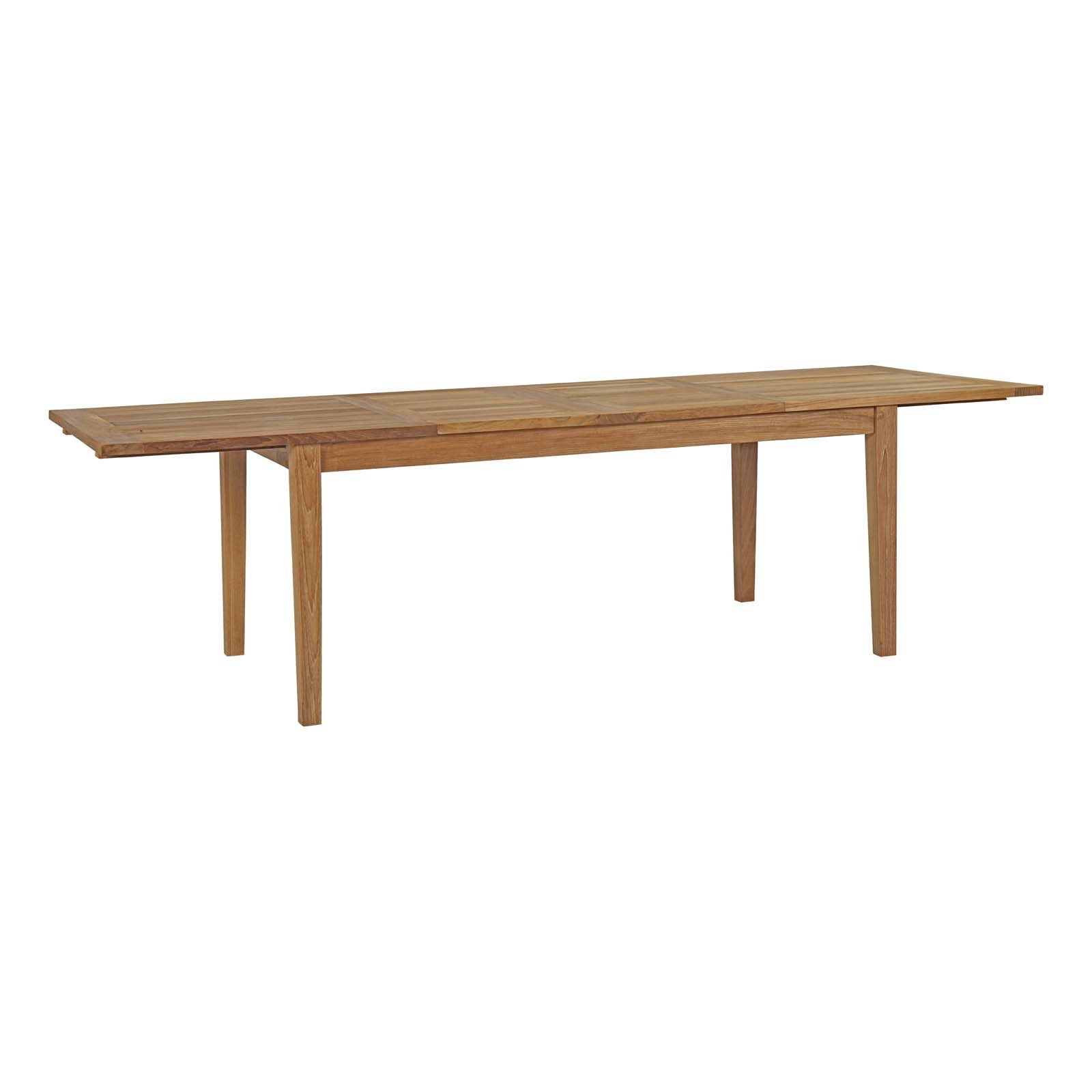 Marina Extendable Outdoor Patio Teak Dining Table - East Shore Modern Home Furnishings