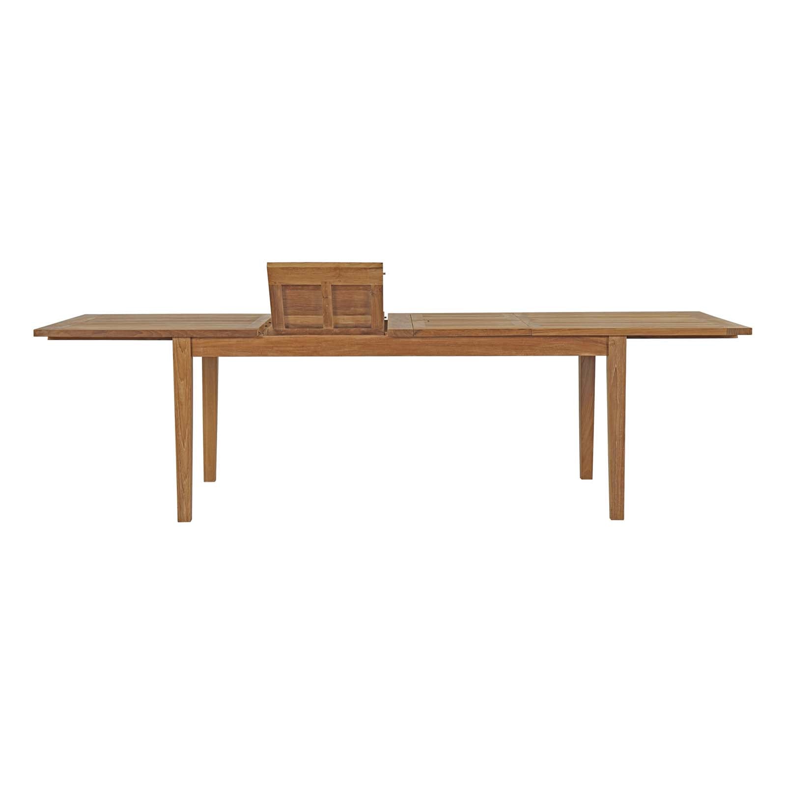 Marina Extendable Outdoor Patio Teak Dining Table - East Shore Modern Home Furnishings