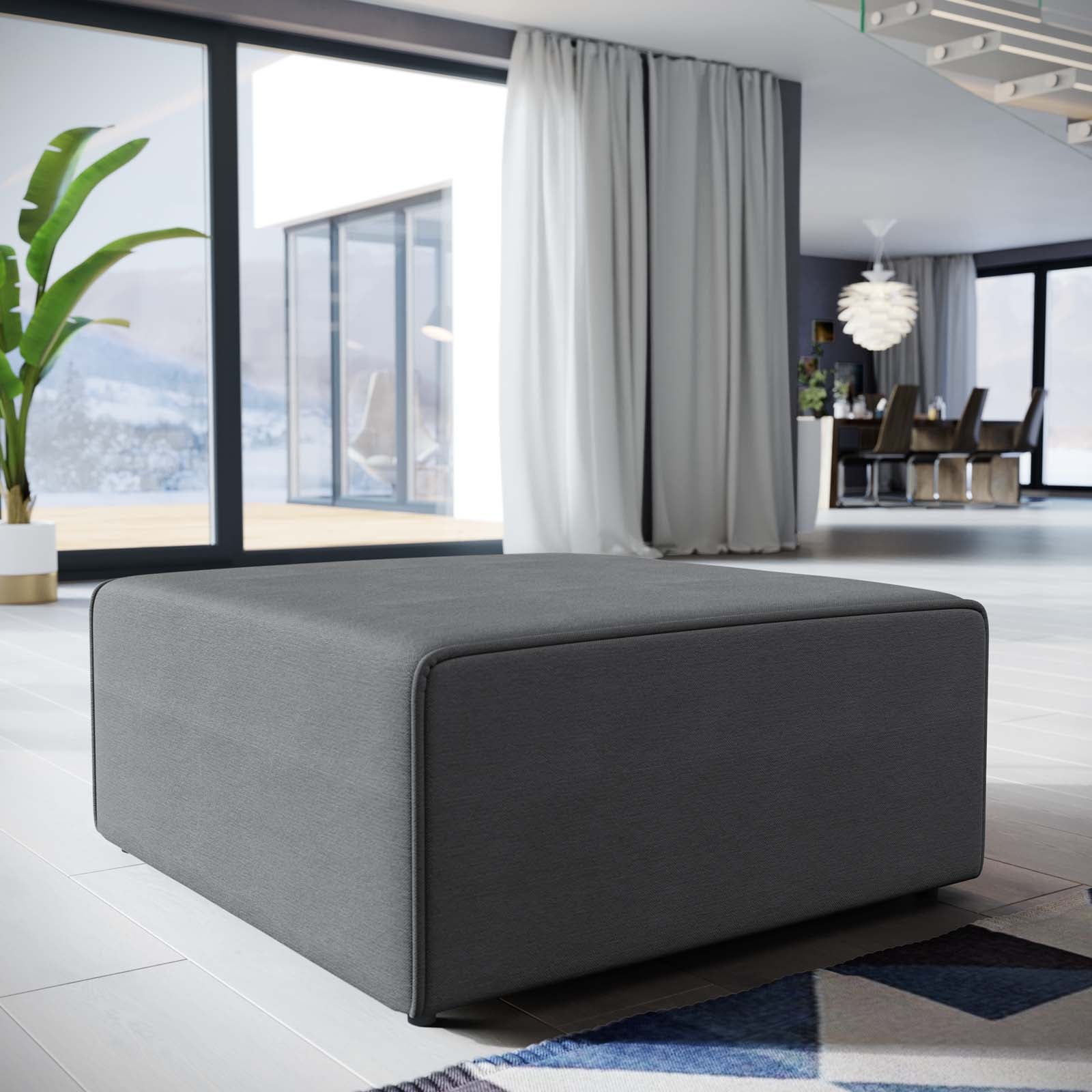 Mingle Fabric Ottoman - East Shore Modern Home Furnishings