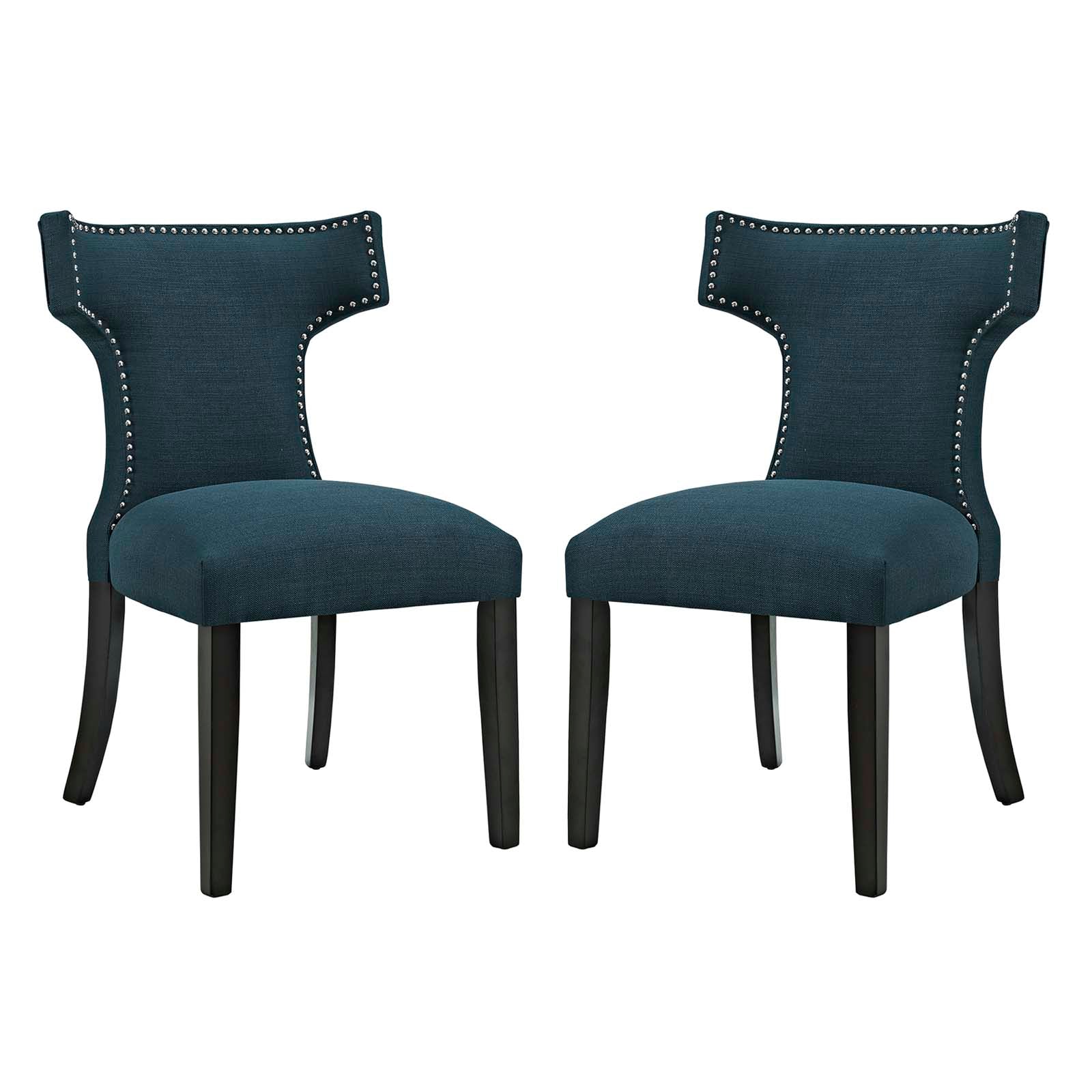 Curve Dining Side Chair Fabric Set of 2 - East Shore Modern Home Furnishings