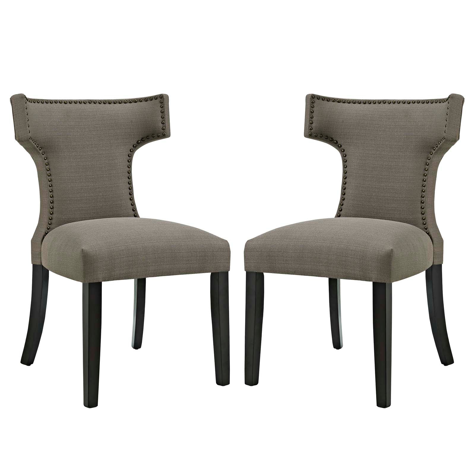 Curve Dining Side Chair Fabric Set of 2 - East Shore Modern Home Furnishings