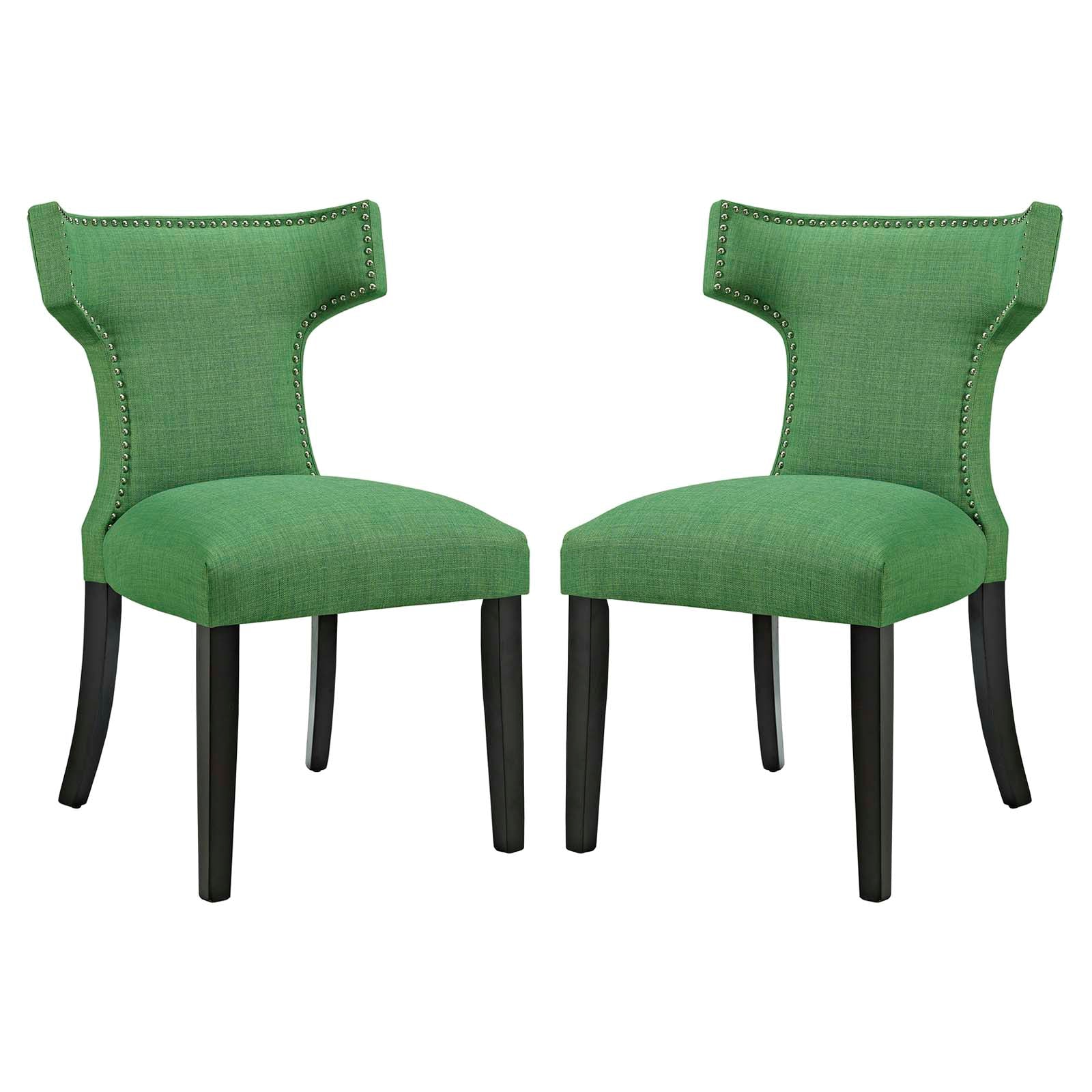Curve Dining Side Chair Fabric Set of 2 - East Shore Modern Home Furnishings