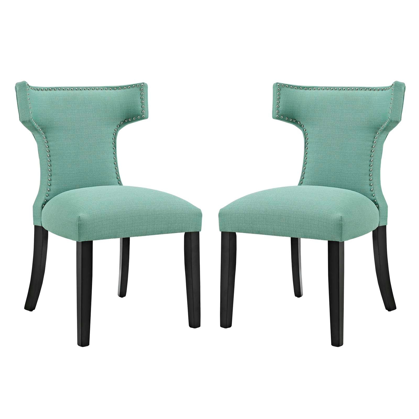 Curve Dining Side Chair Fabric Set of 2 - East Shore Modern Home Furnishings