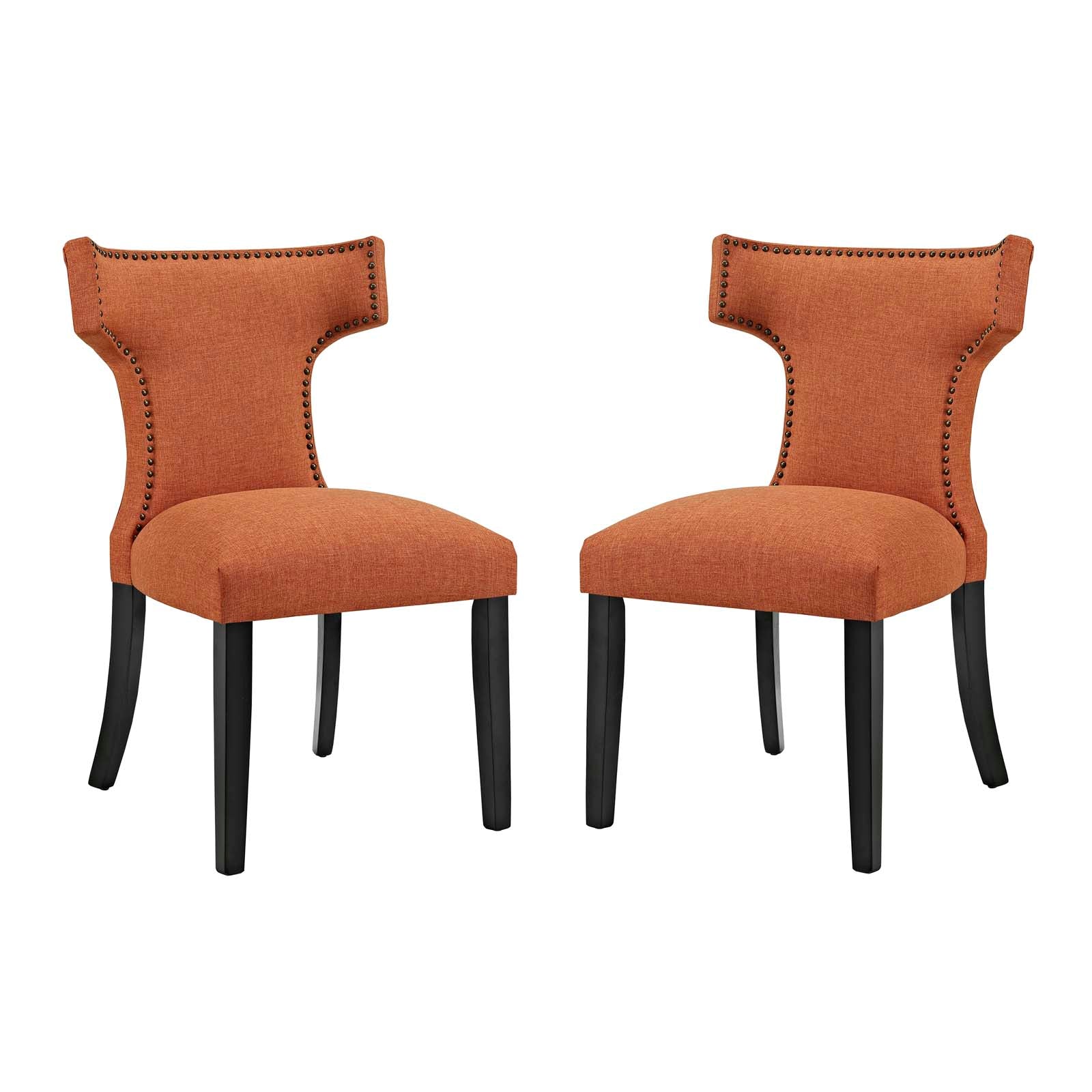 Curve Dining Side Chair Fabric Set of 2 - East Shore Modern Home Furnishings