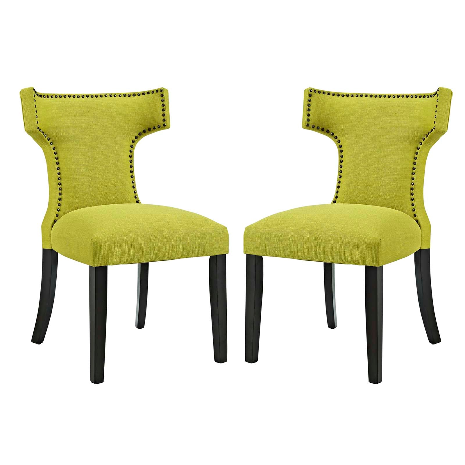 Curve Dining Side Chair Fabric Set of 2 - East Shore Modern Home Furnishings