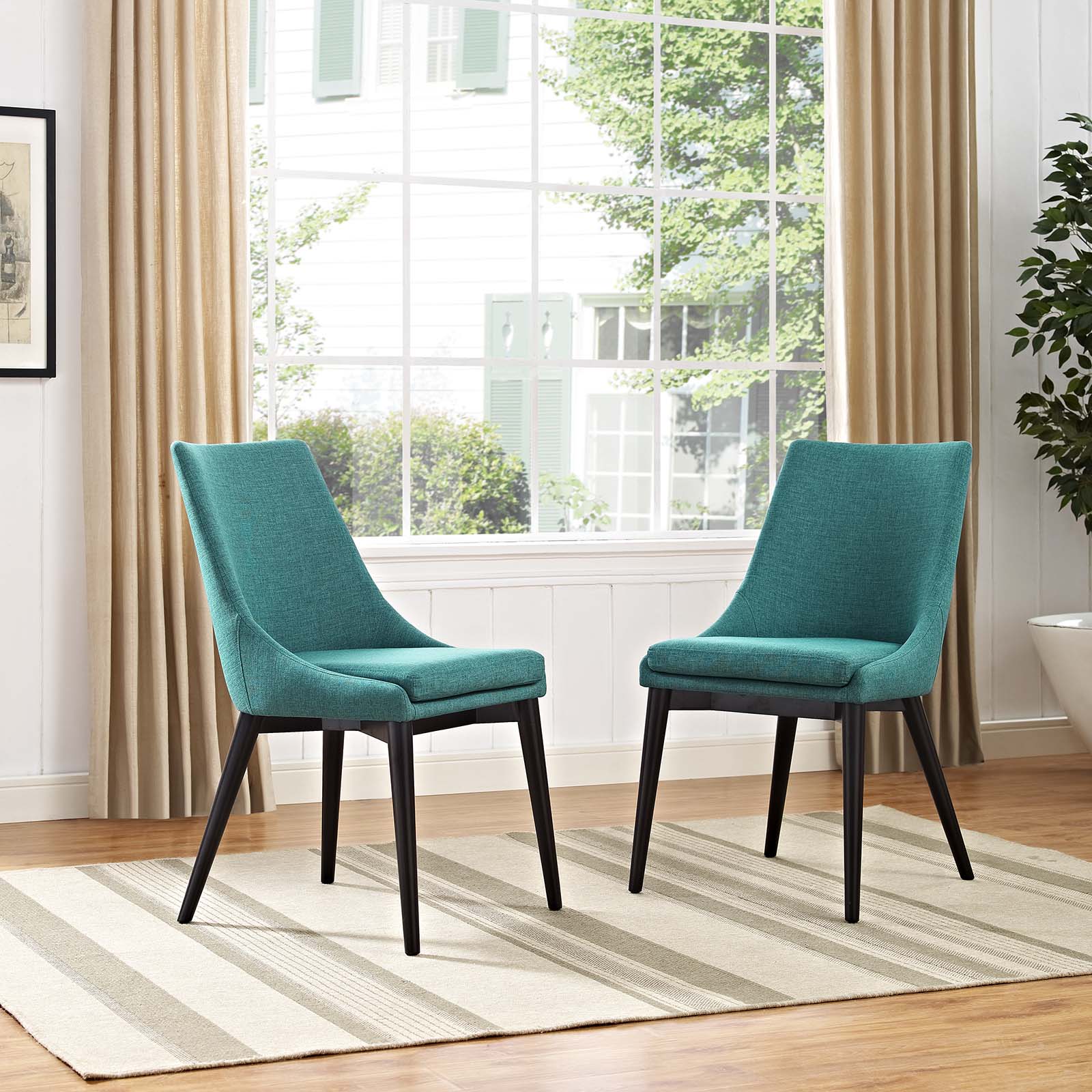 Viscount Dining Side Chair Fabric Set of 2