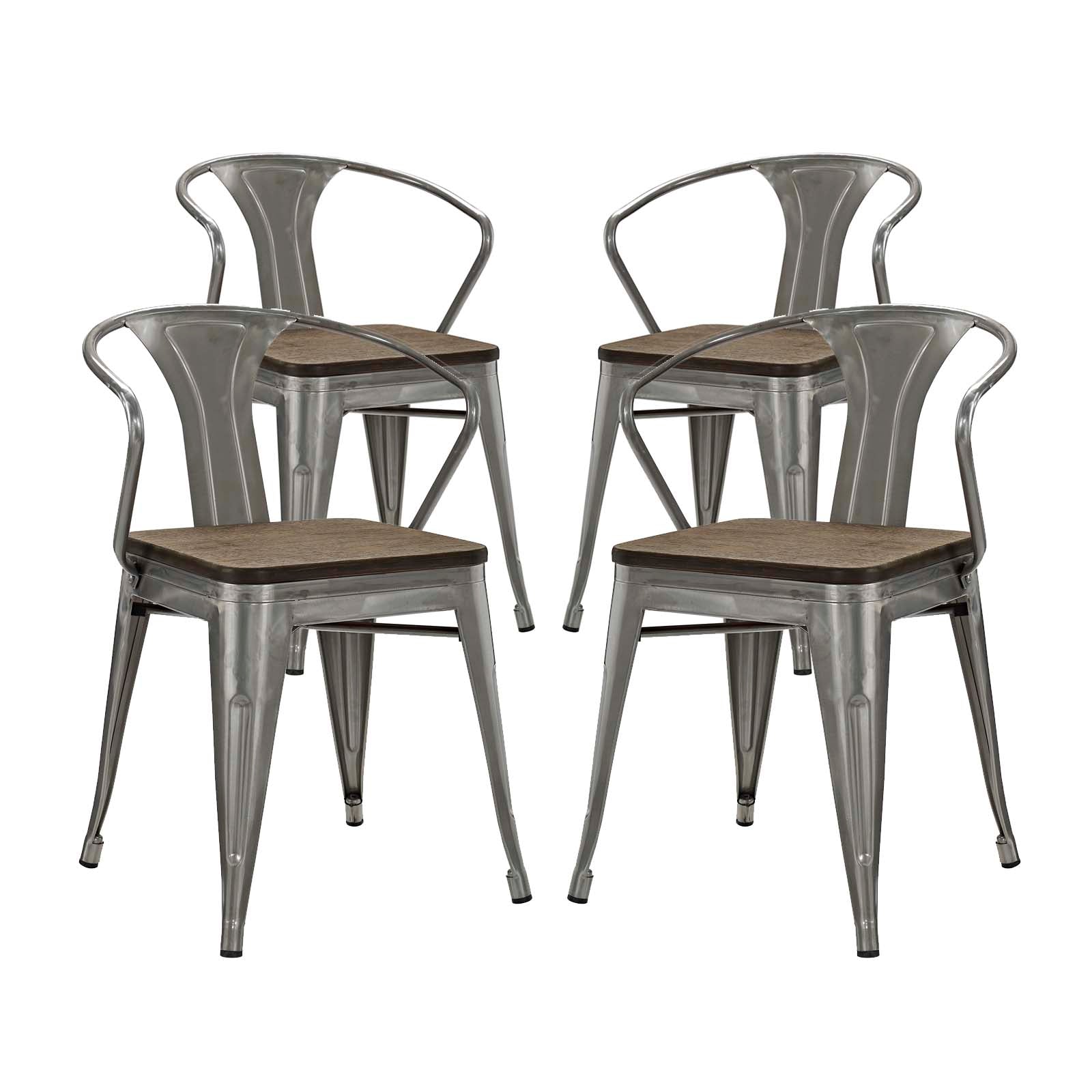 Promenade Bamboo Dining Chair Set of 4 - East Shore Modern Home Furnishings