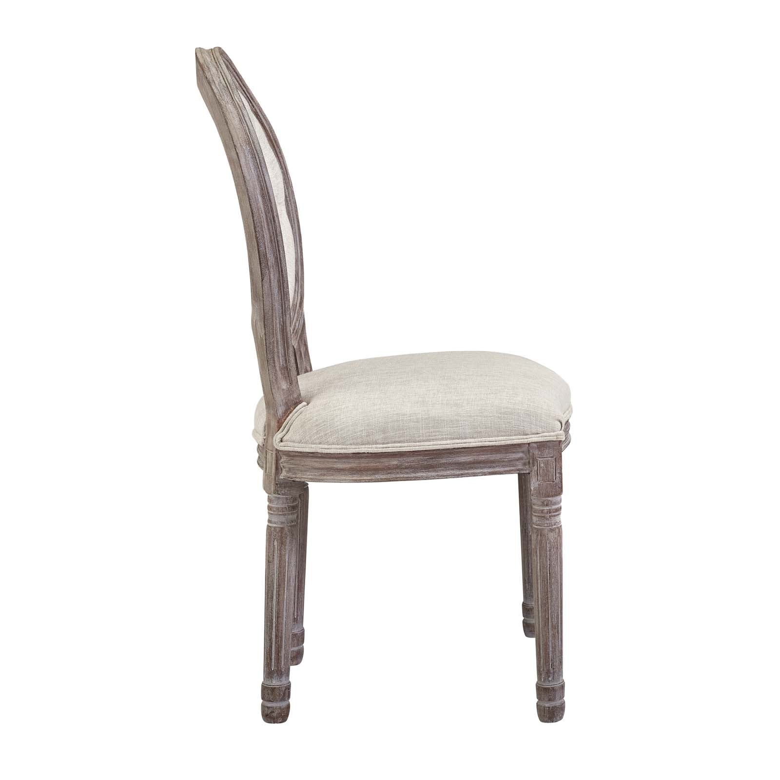 Arise Vintage French Upholstered Fabric Dining Side Chair - East Shore Modern Home Furnishings