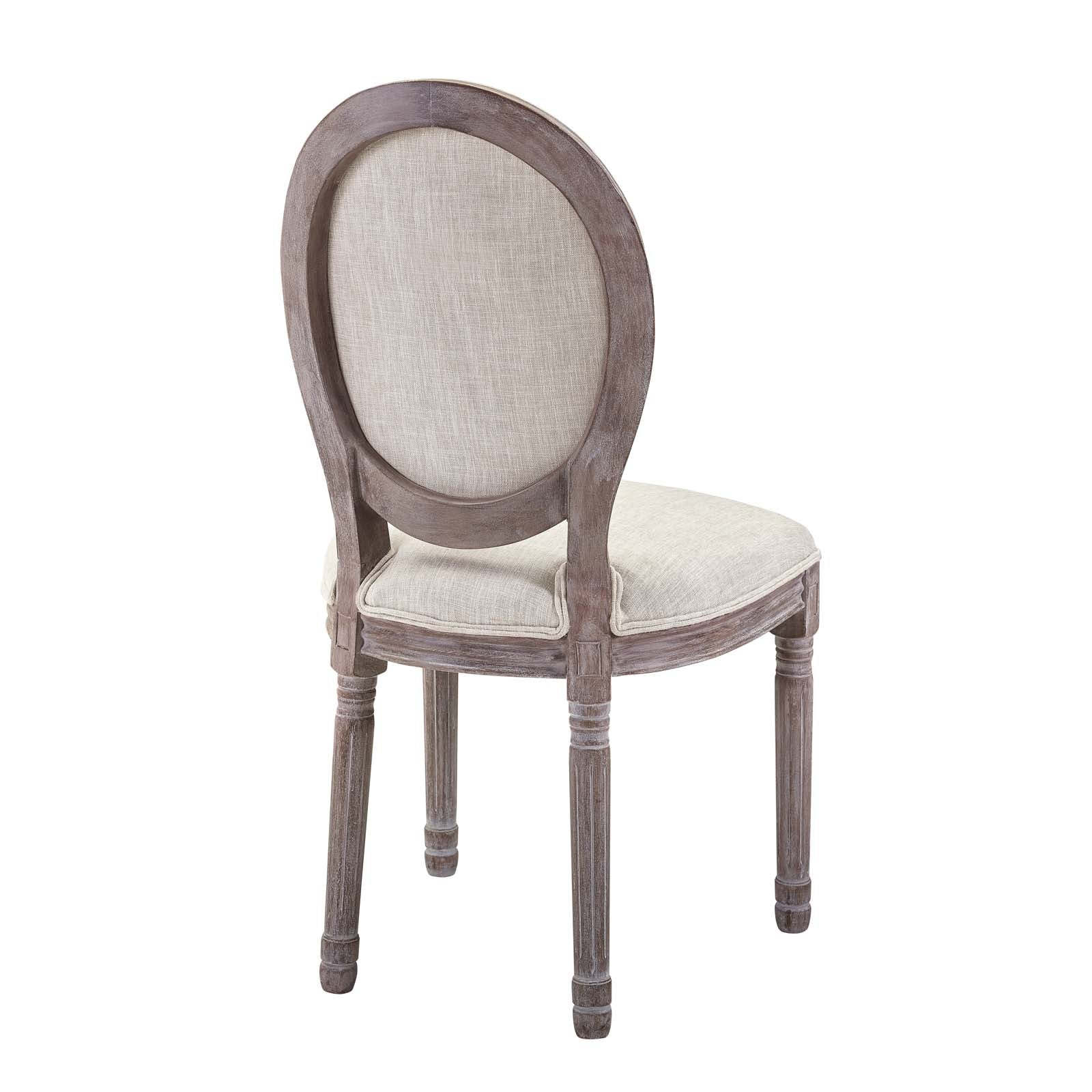 Arise Vintage French Upholstered Fabric Dining Side Chair - East Shore Modern Home Furnishings