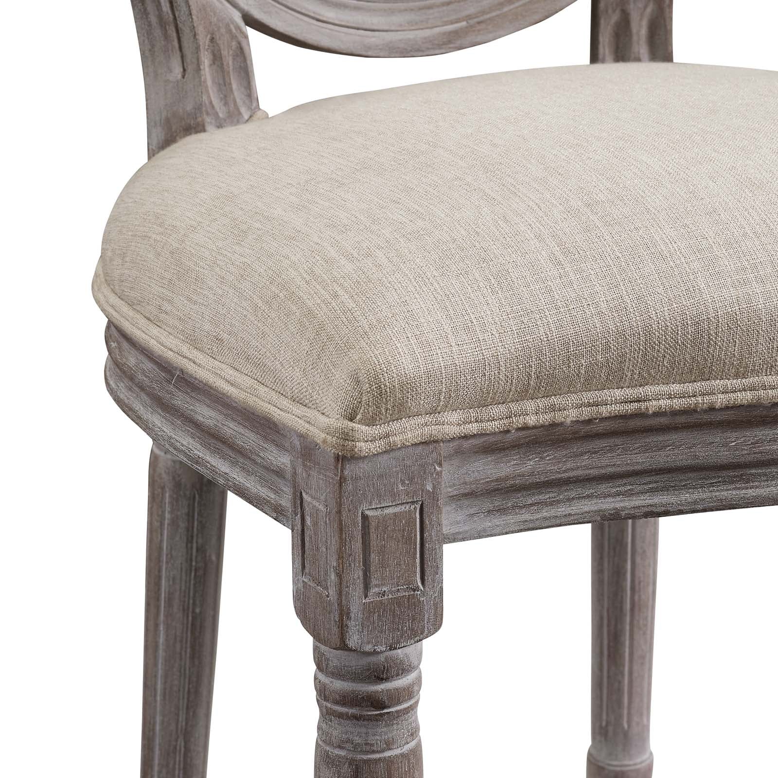 Arise Vintage French Upholstered Fabric Dining Side Chair - East Shore Modern Home Furnishings