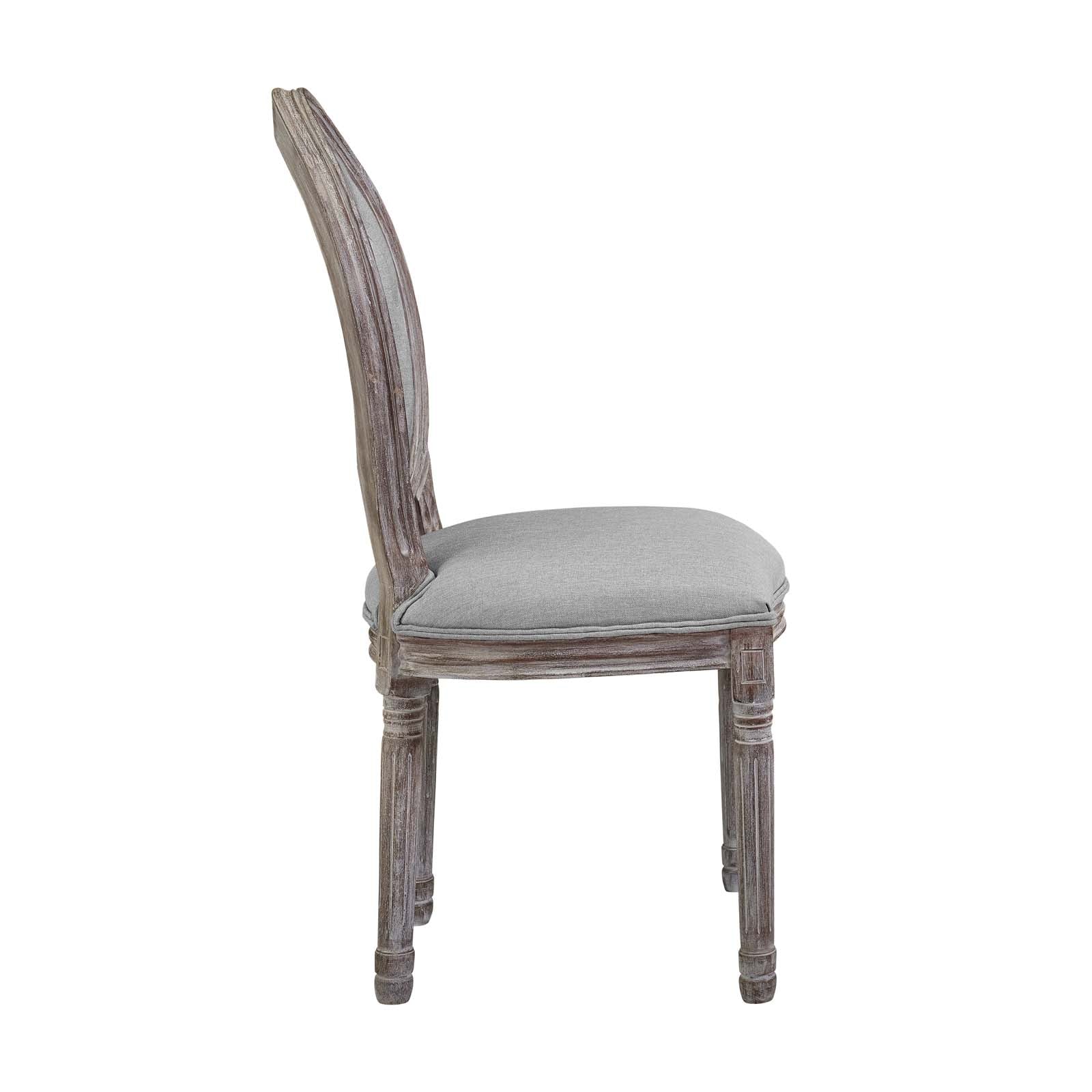 Arise Vintage French Upholstered Fabric Dining Side Chair - East Shore Modern Home Furnishings