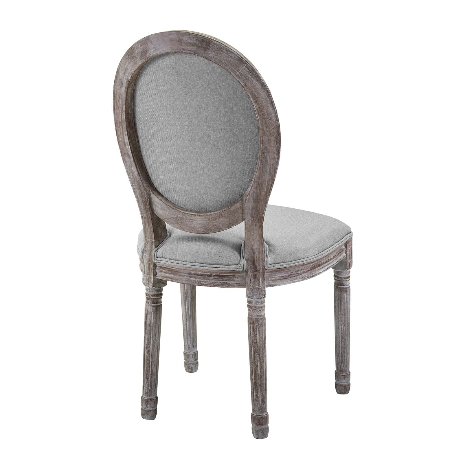 Arise Vintage French Upholstered Fabric Dining Side Chair - East Shore Modern Home Furnishings