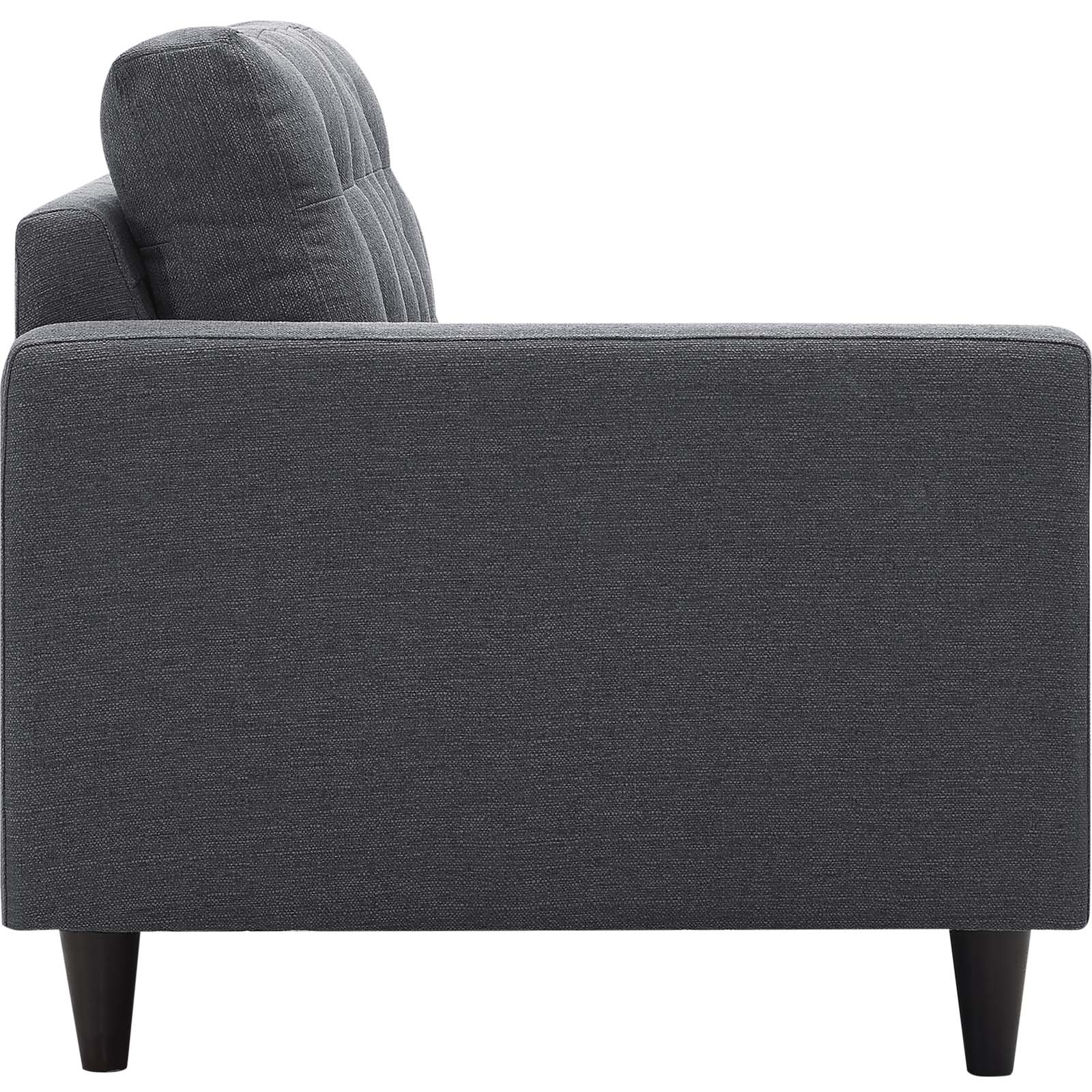 Empress 2 Piece Upholstered Fabric Right Facing Bumper Sectional - East Shore Modern Home Furnishings