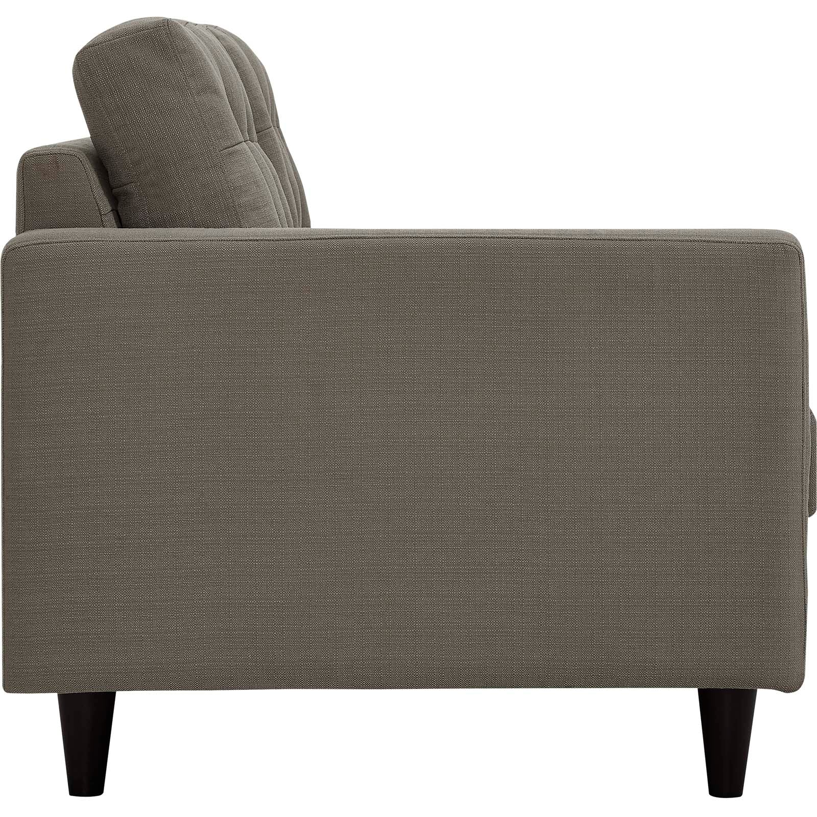Empress 2 Piece Upholstered Fabric Right Facing Bumper Sectional - East Shore Modern Home Furnishings