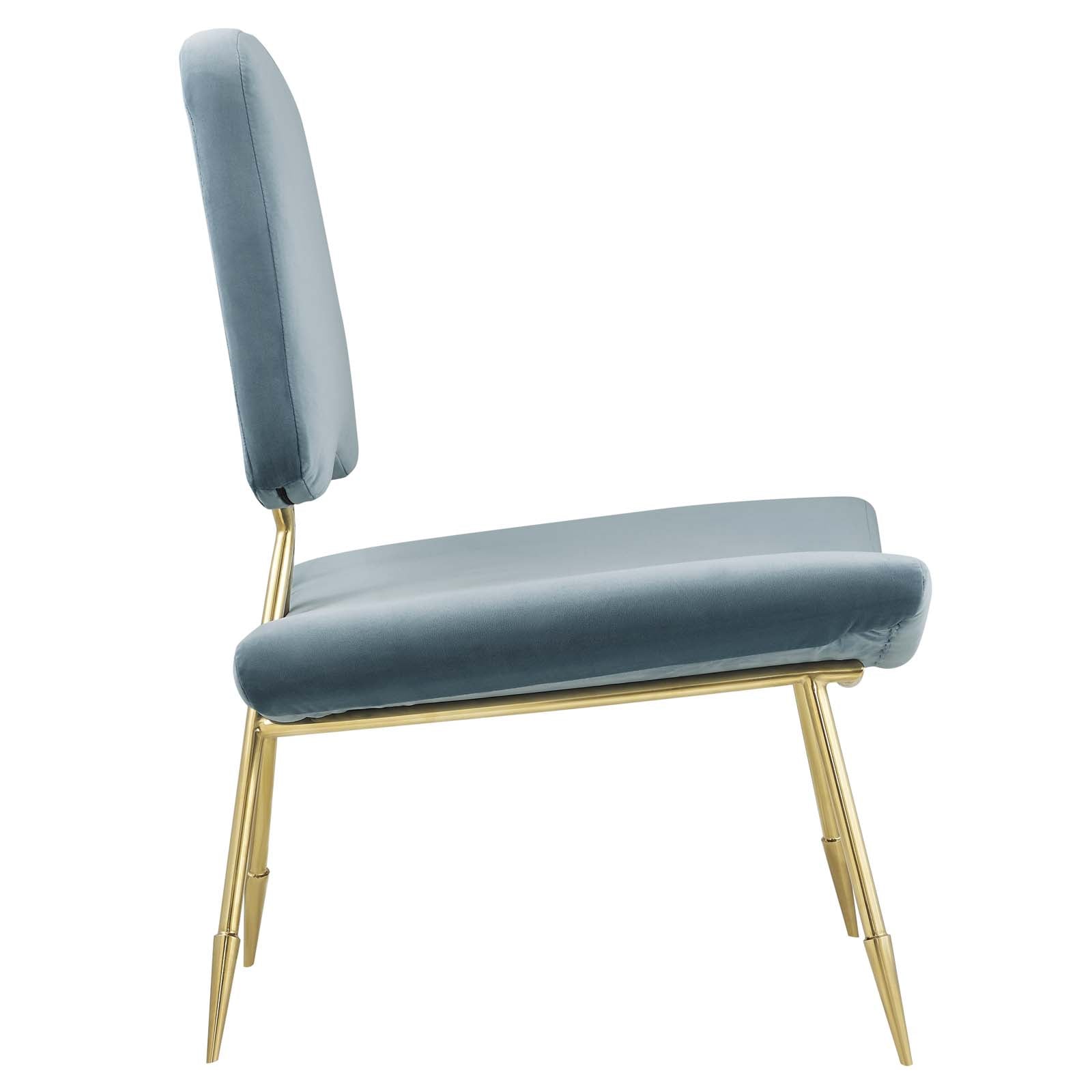 Ponder Performance Velvet Lounge Chair - East Shore Modern Home Furnishings