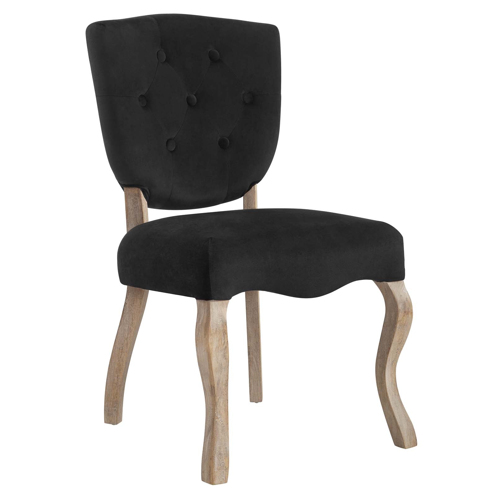 Array Vintage French Performance Velvet Dining Side Chair - East Shore Modern Home Furnishings
