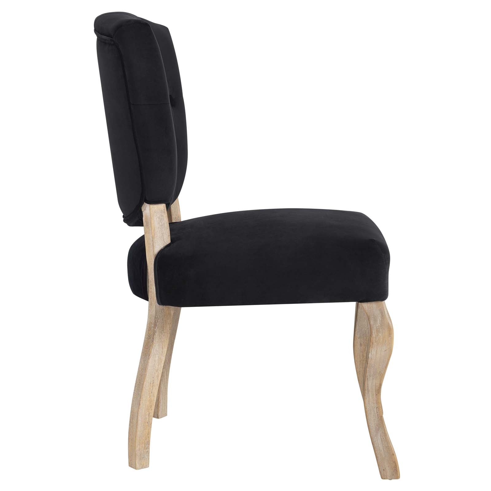 Array Vintage French Performance Velvet Dining Side Chair - East Shore Modern Home Furnishings