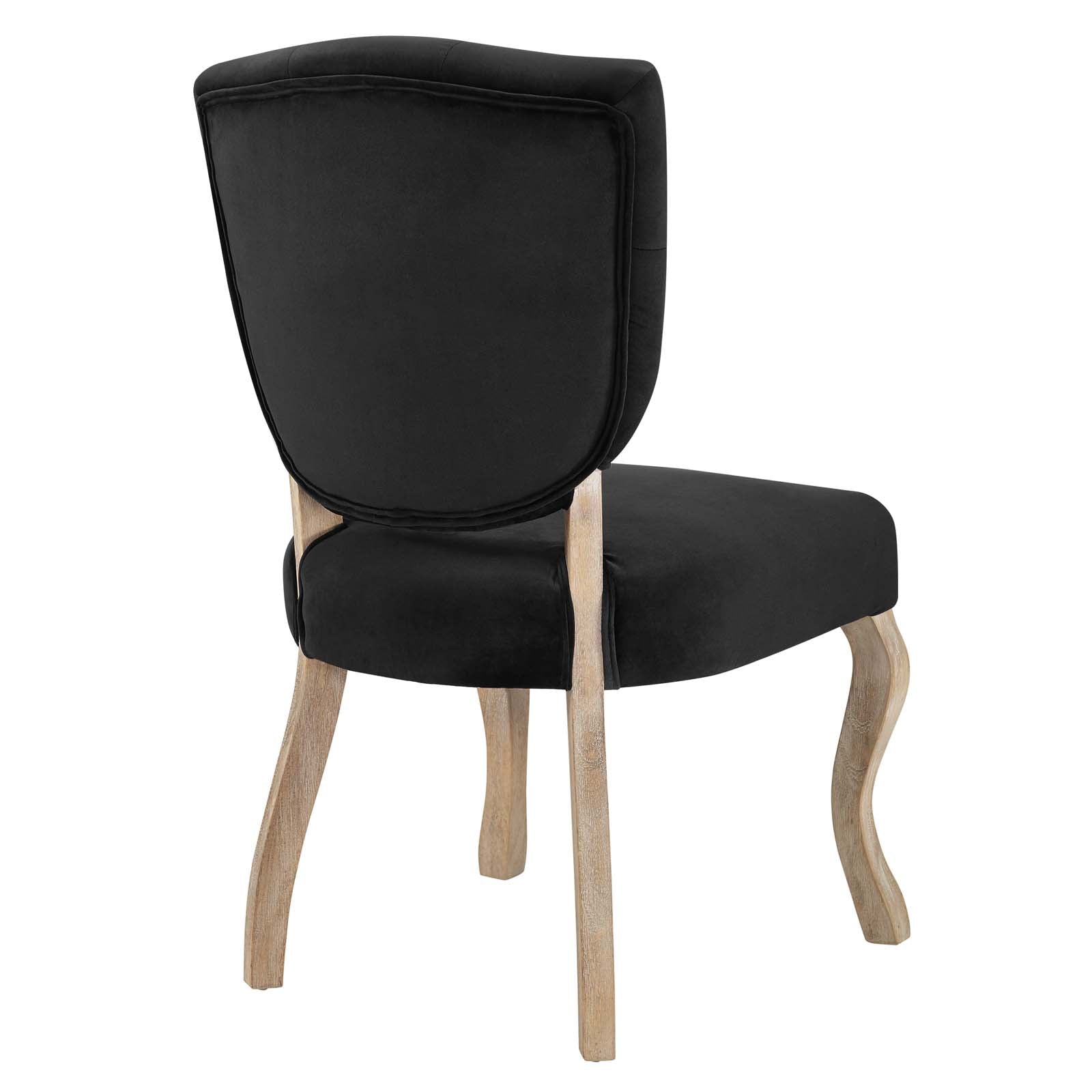 Array Vintage French Performance Velvet Dining Side Chair - East Shore Modern Home Furnishings