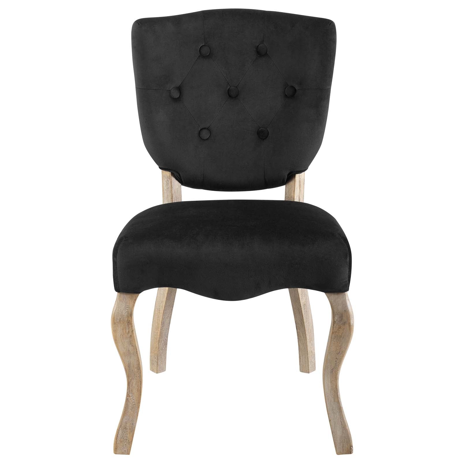 Array Vintage French Performance Velvet Dining Side Chair - East Shore Modern Home Furnishings