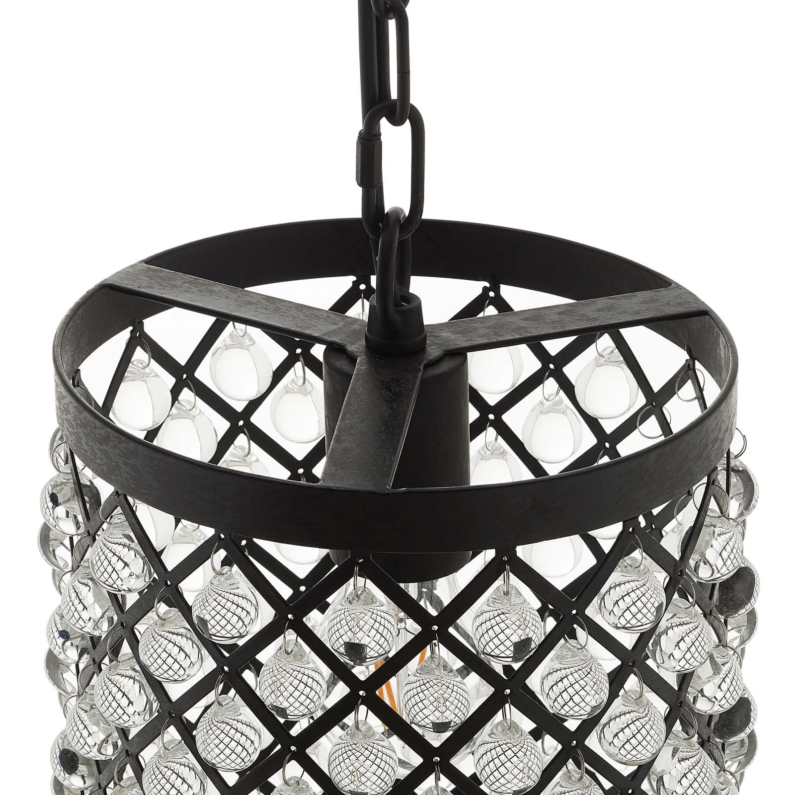 Reflect Glass and Metal Pendant Chandelier - East Shore Modern Home Furnishings