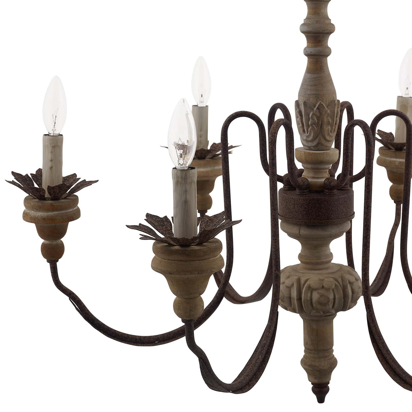 Bountiful Vintage French Pendant Ceiling Light Candelabra Chandelier - East Shore Modern Home Furnishings