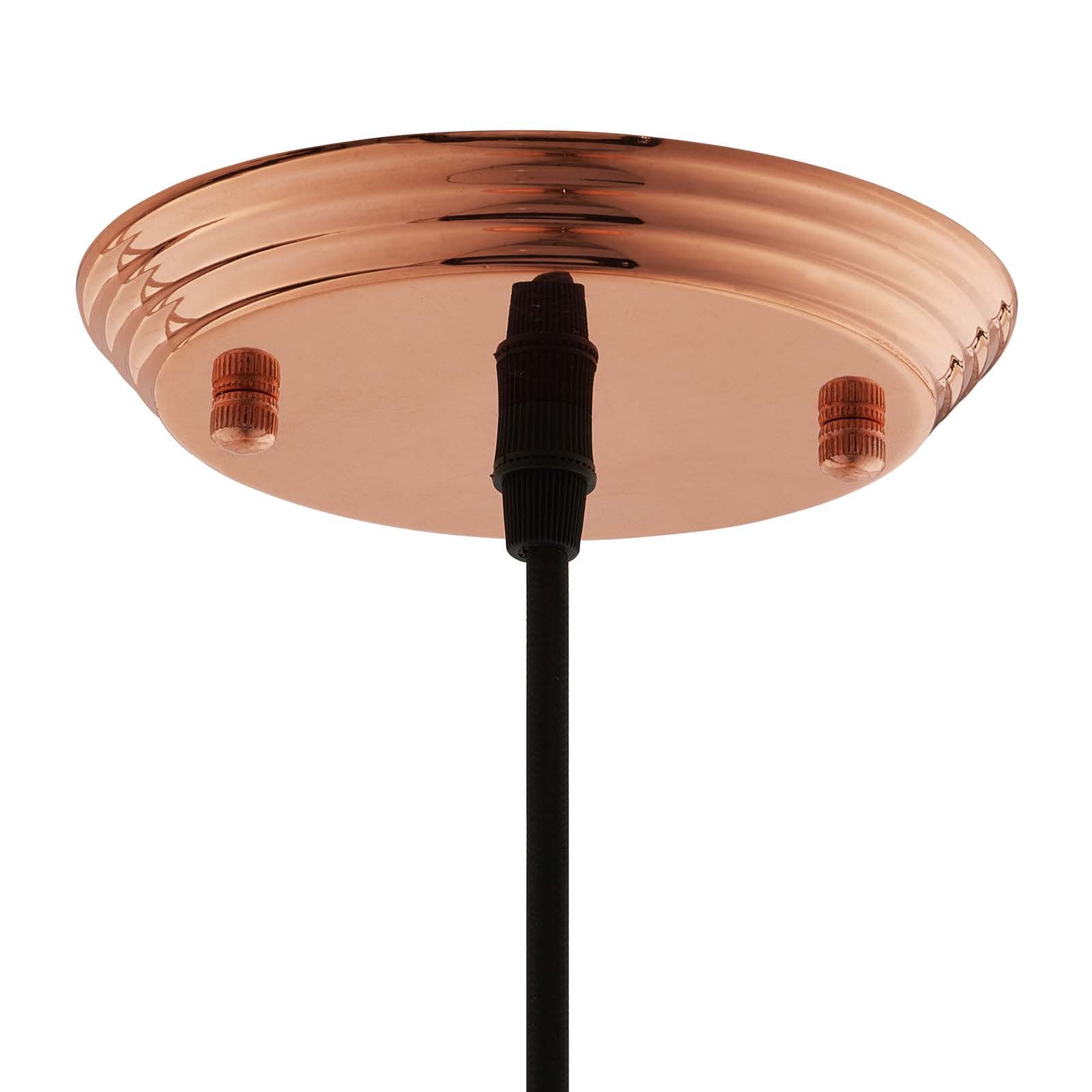 Dimple 11" Bell-Shaped Rose Gold Pendant Light - East Shore Modern Home Furnishings