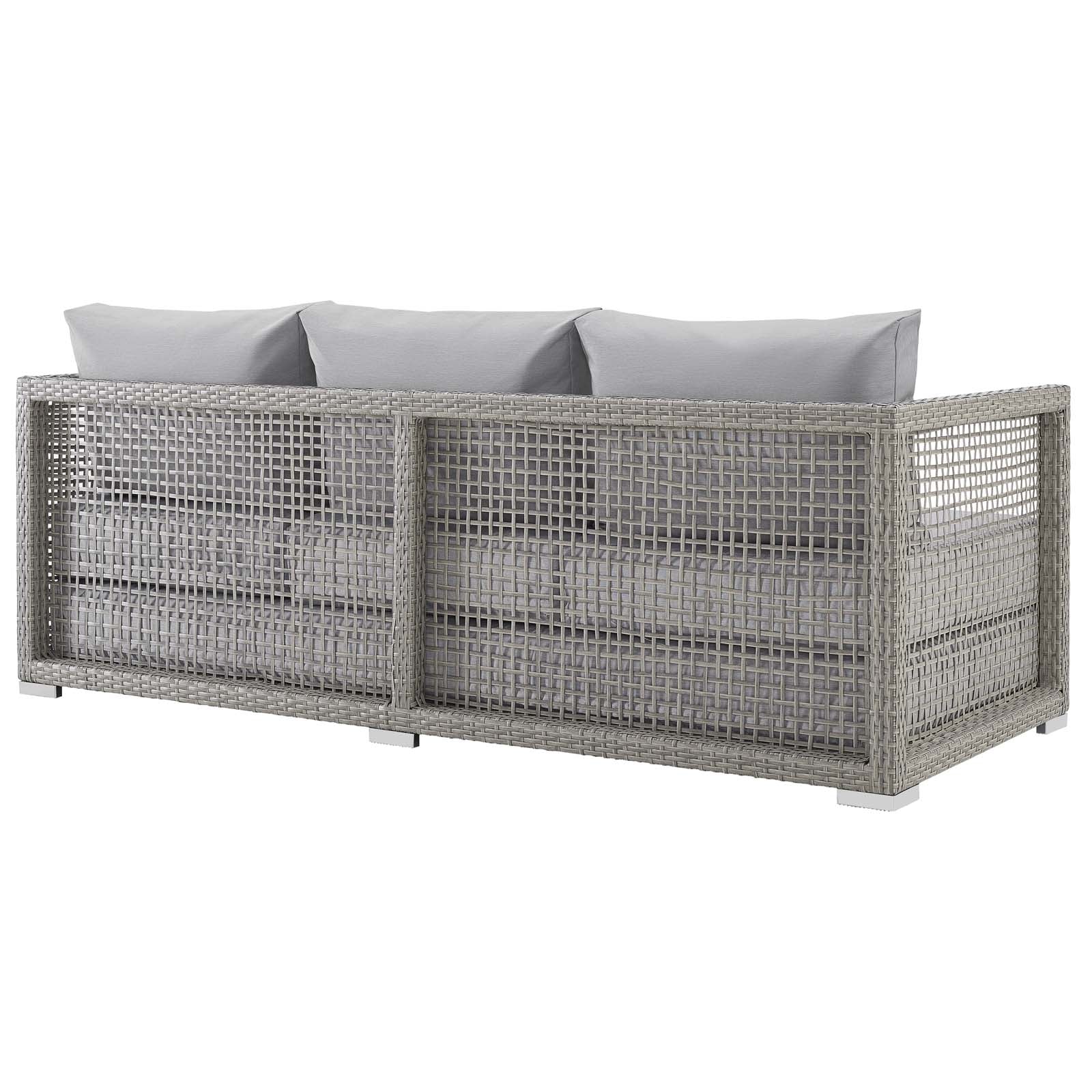 Aura Outdoor Patio Wicker Rattan Sofa - East Shore Modern Home Furnishings