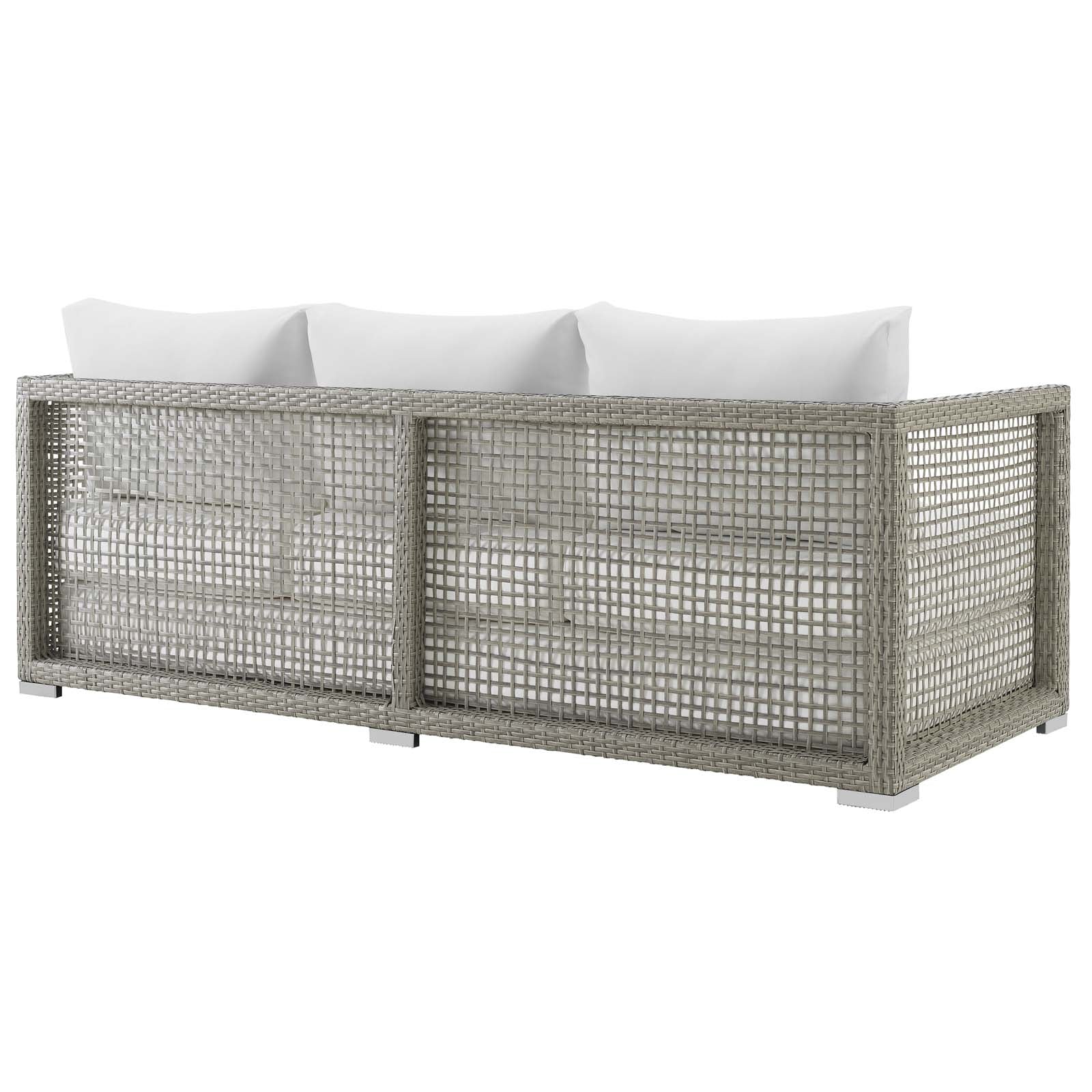 Aura Outdoor Patio Wicker Rattan Sofa - East Shore Modern Home Furnishings