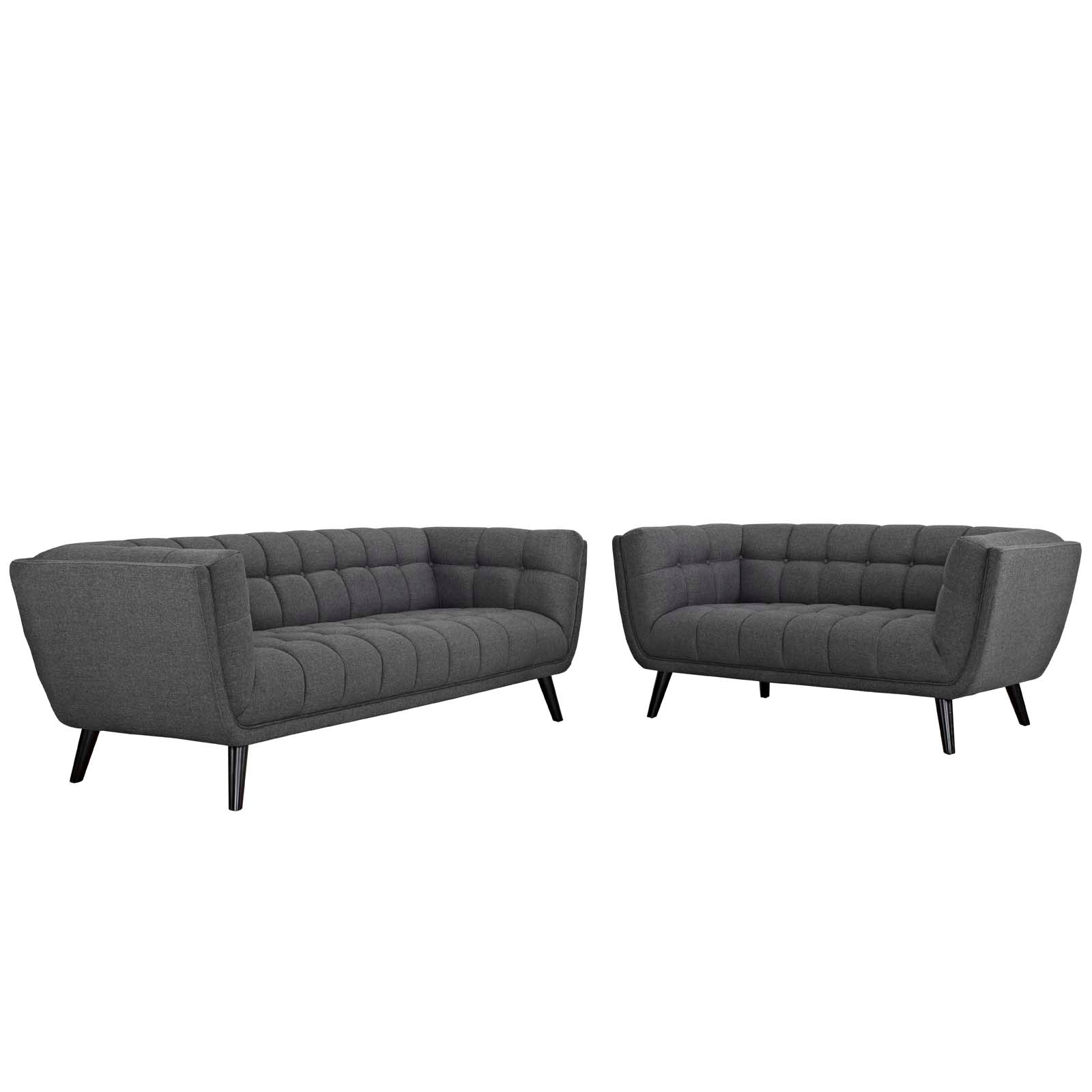 Bestow 2 Piece Upholstered Fabric Sofa and Loveseat Set - East Shore Modern Home Furnishings
