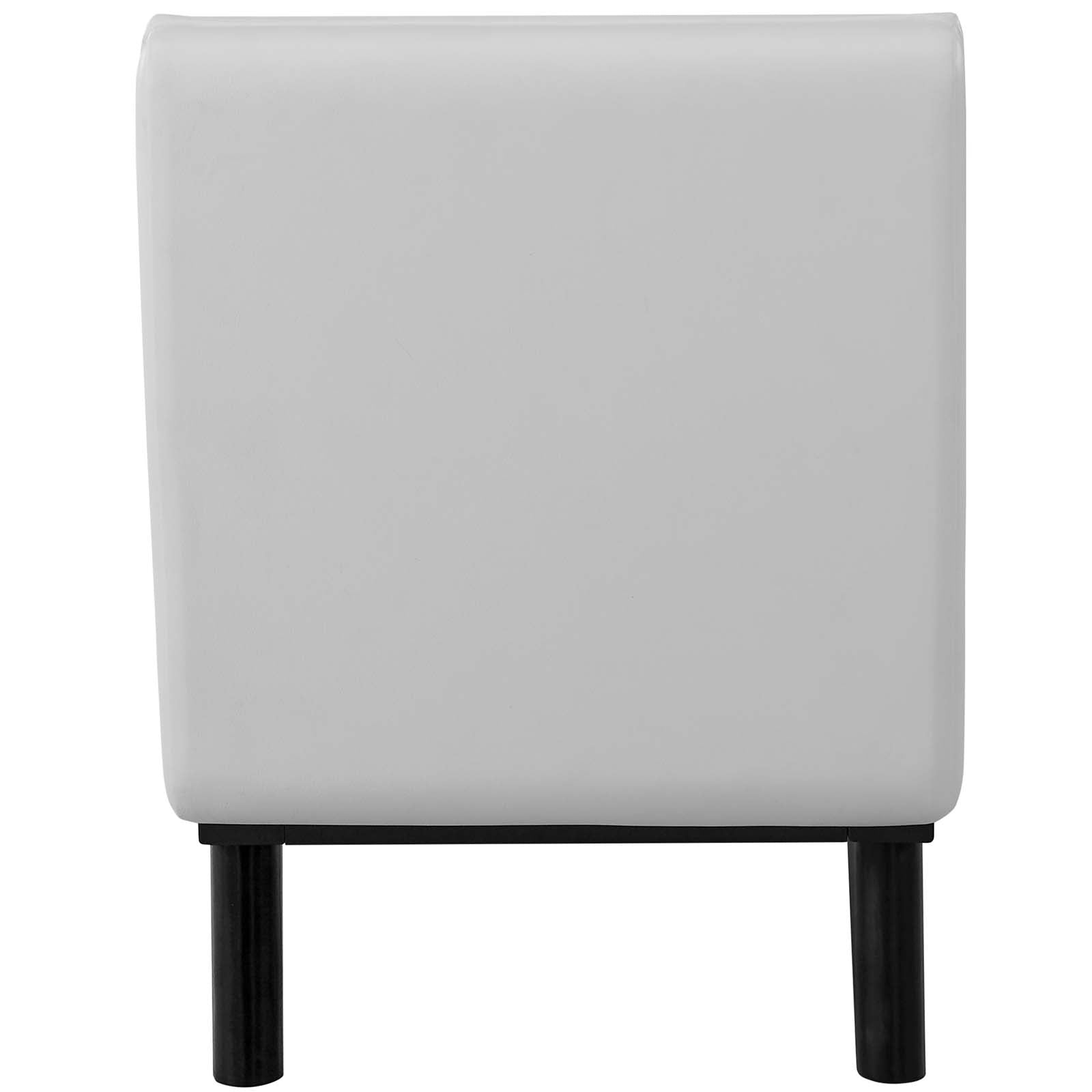 Haven Tufted Button Faux Leather Accent Bench - East Shore Modern Home Furnishings