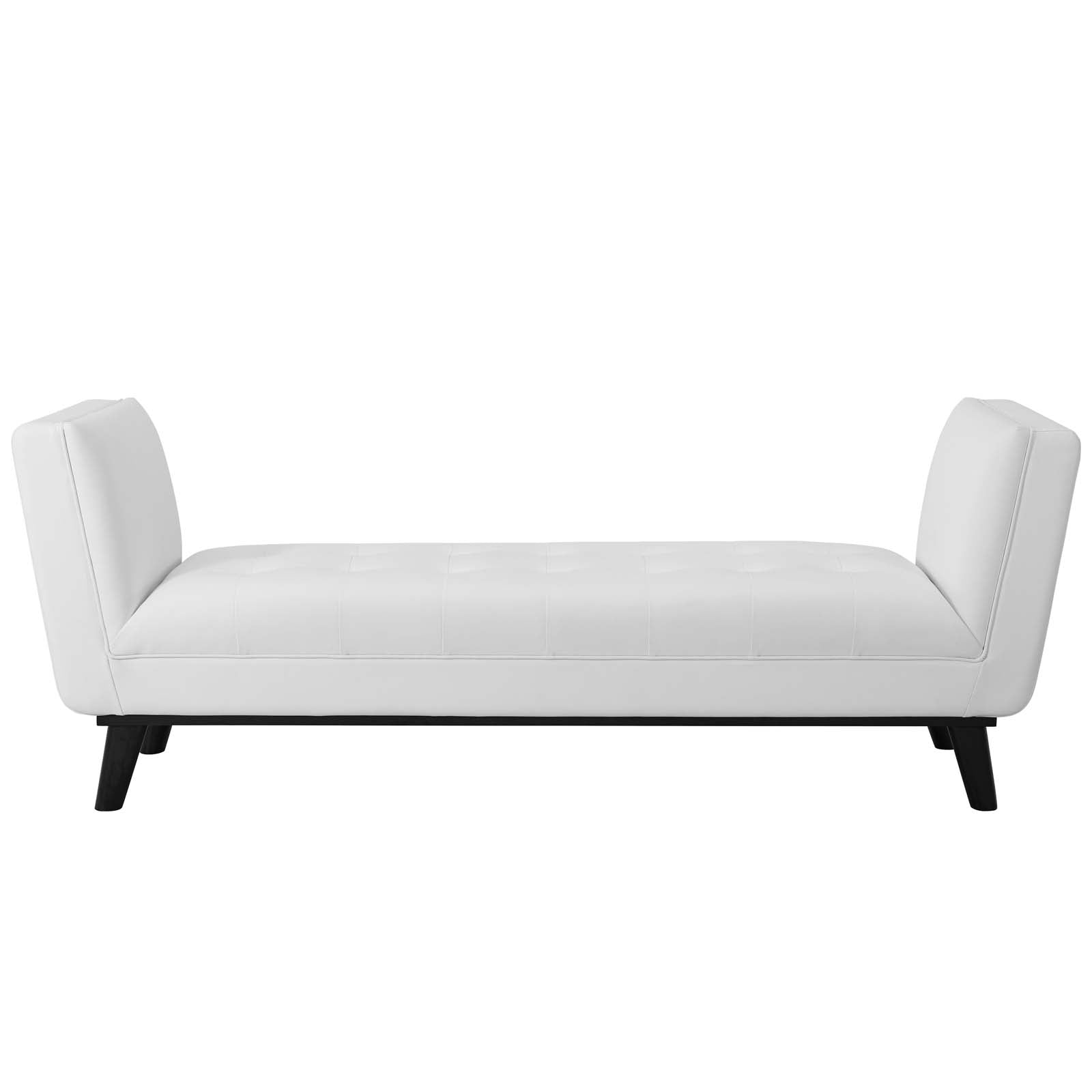 Haven Tufted Button Faux Leather Accent Bench - East Shore Modern Home Furnishings