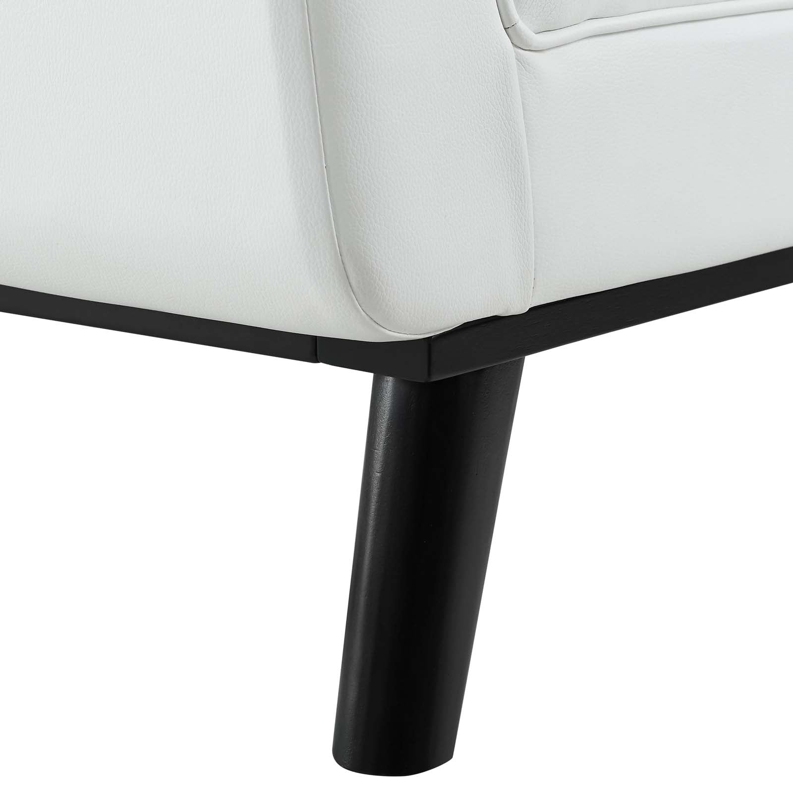 Haven Tufted Button Faux Leather Accent Bench - East Shore Modern Home Furnishings