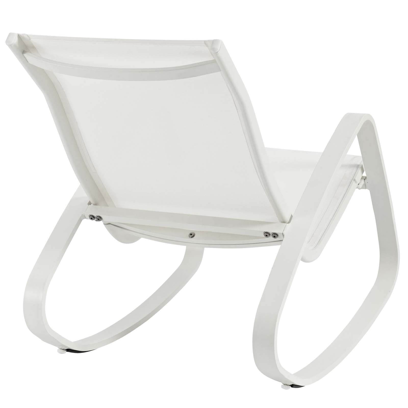 Traveler Rocking Outdoor Patio Mesh Sling Lounge Chair - East Shore Modern Home Furnishings