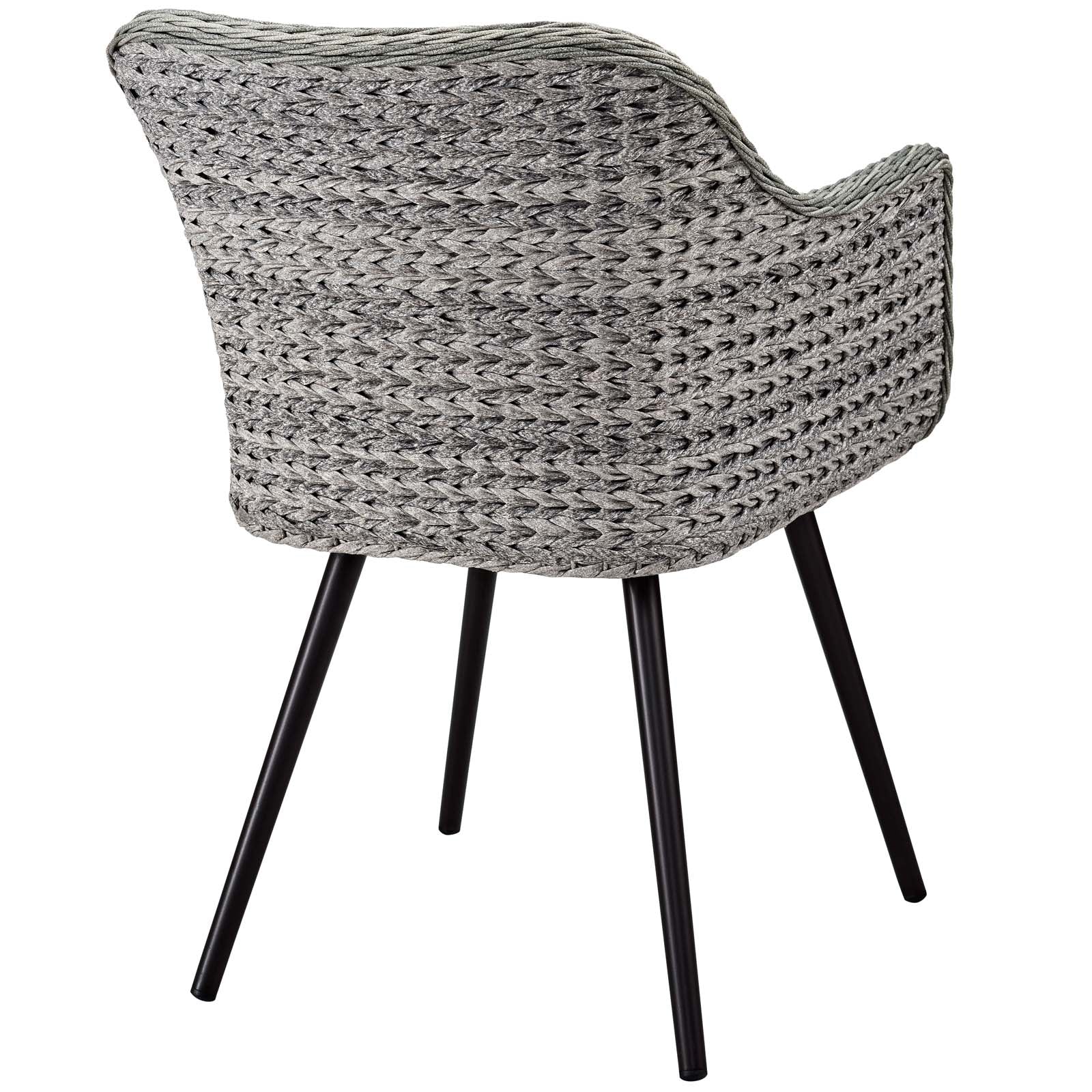Endeavor Outdoor Patio Wicker Rattan Dining Armchair - East Shore Modern Home Furnishings
