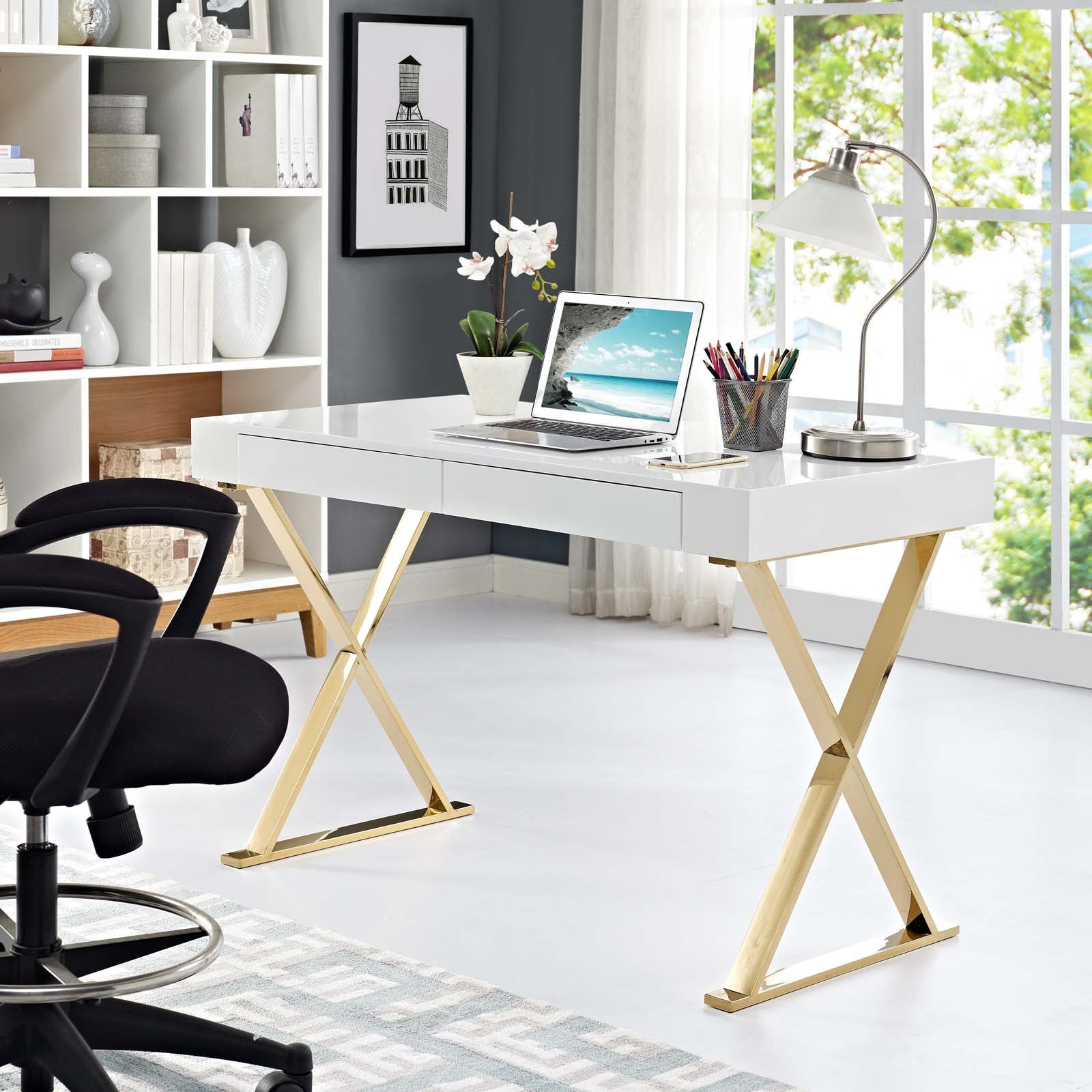 Sector Office Desk - East Shore Modern Home Furnishings