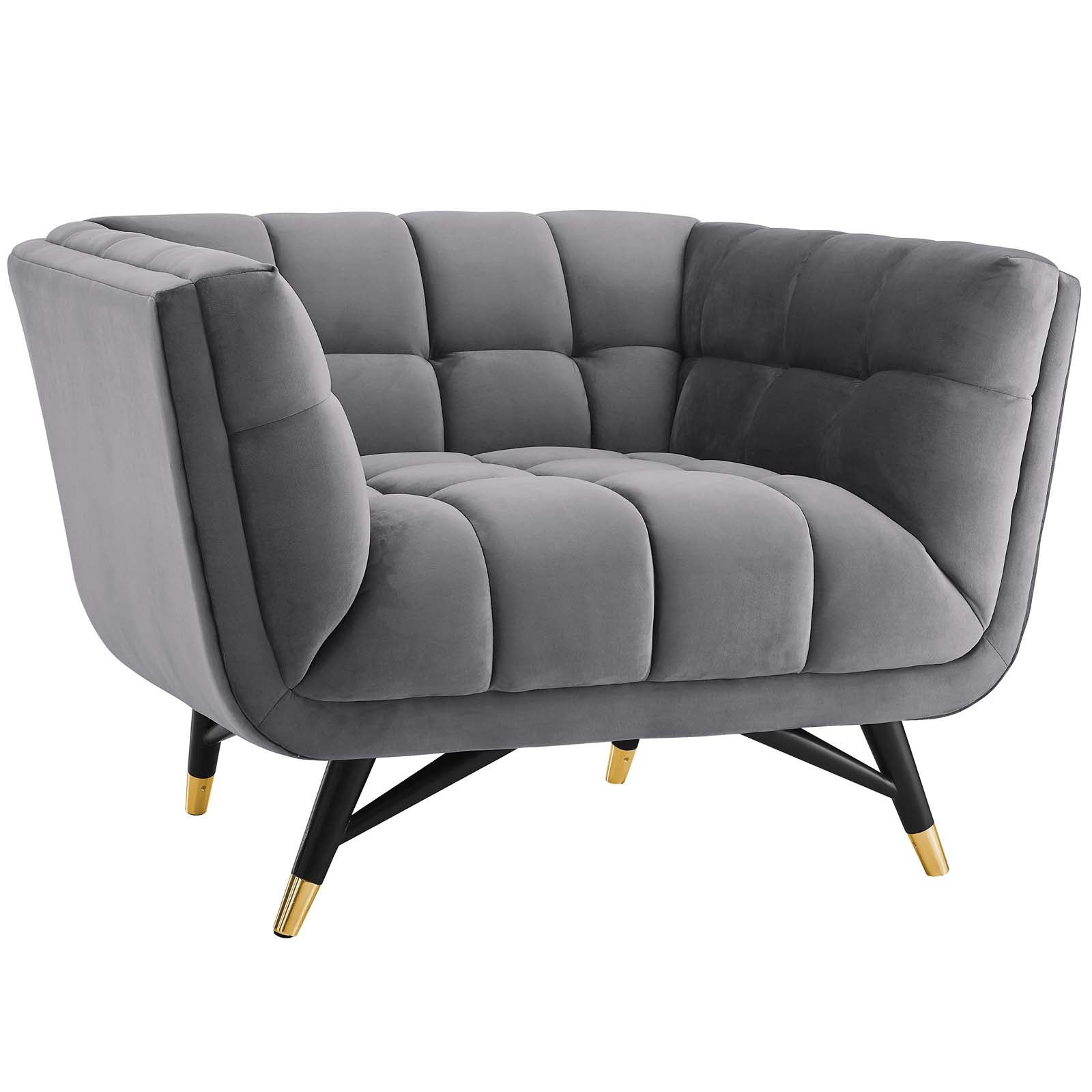 Adept Performance Velvet Armchair - East Shore Modern Home Furnishings