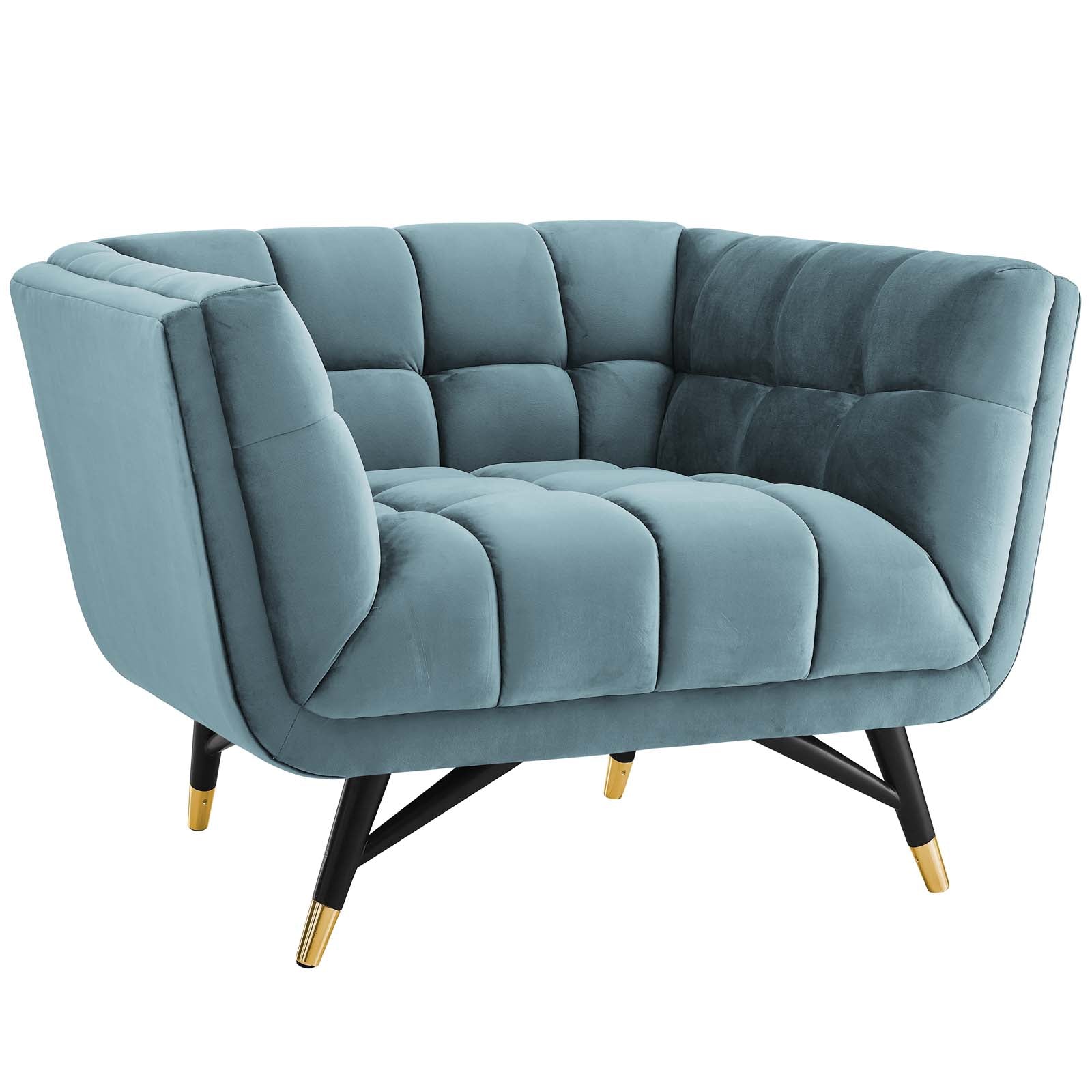 Adept Performance Velvet Armchair - East Shore Modern Home Furnishings