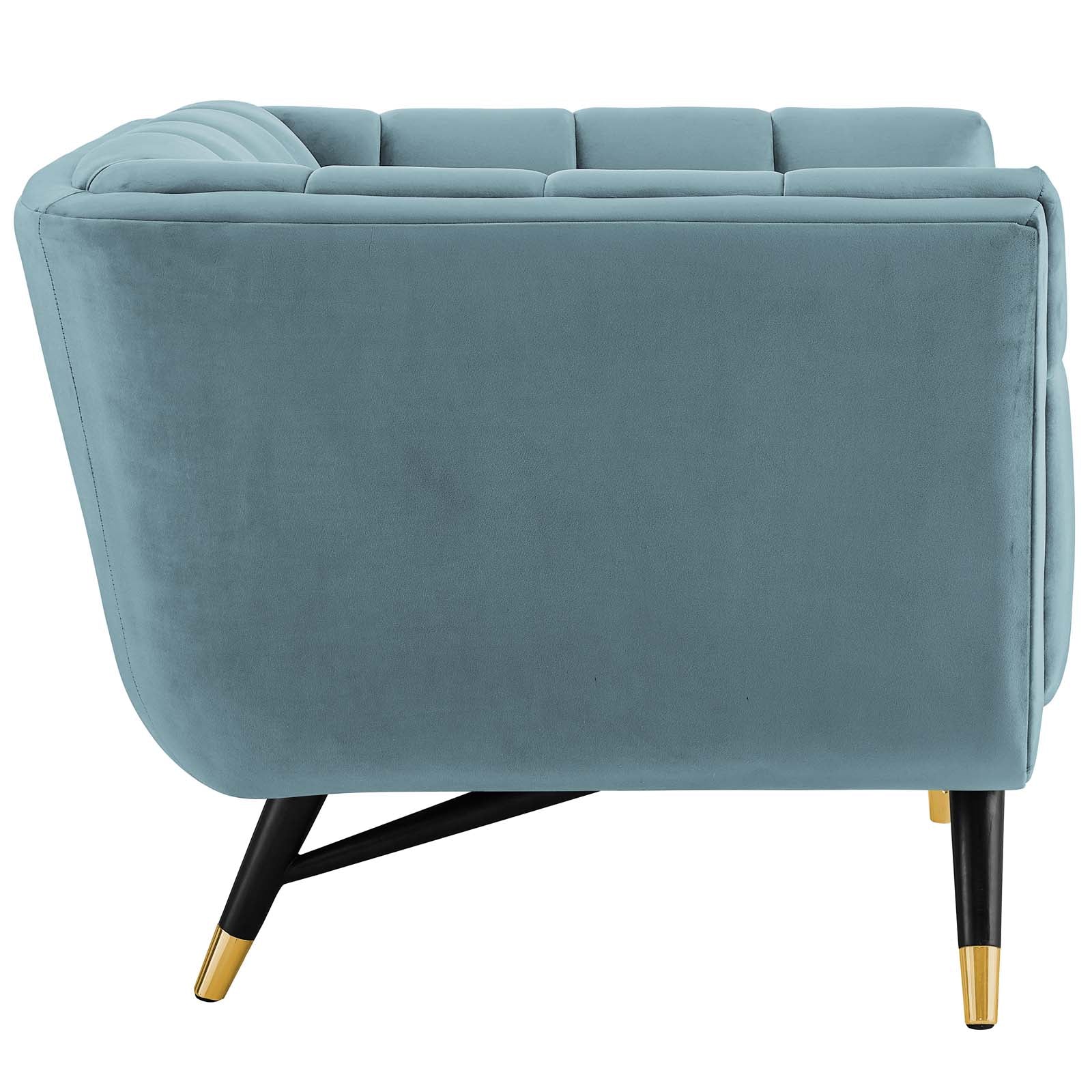 Adept Performance Velvet Armchair - East Shore Modern Home Furnishings