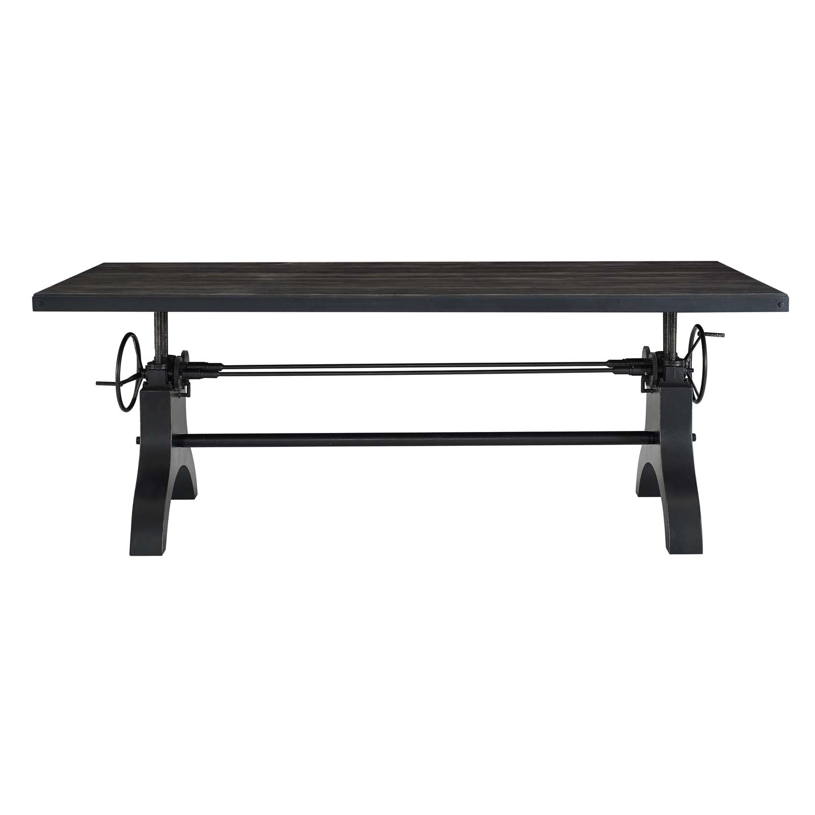 Genuine 96" Crank Height Adjustable Rectangle Dining and Conference Table - East Shore Modern Home Furnishings