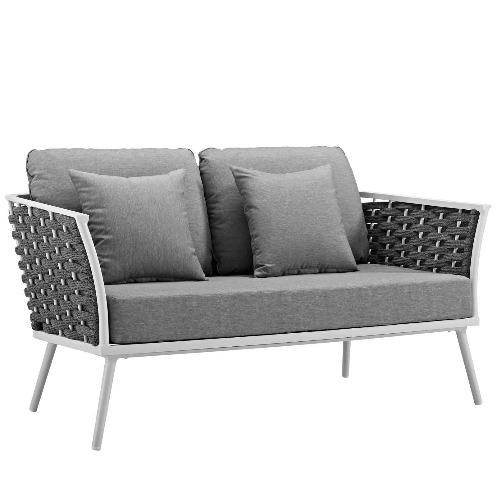 Stance 7 Piece Outdoor Patio Aluminum Sectional Sofa Set - East Shore Modern Home Furnishings