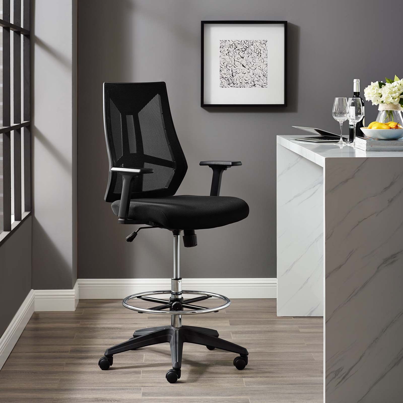 Extol Mesh Drafting Chair - East Shore Modern Home Furnishings