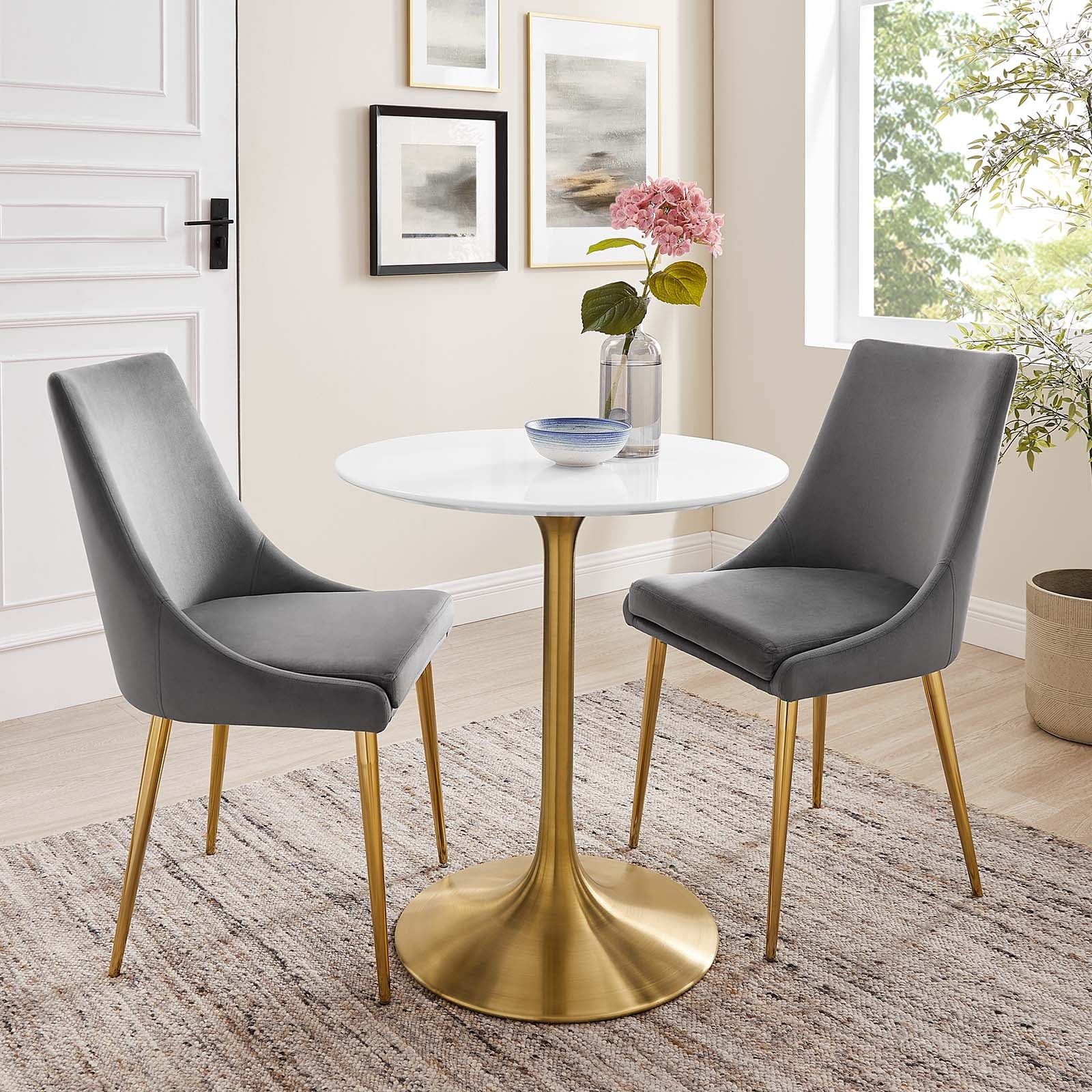 Lippa 28" Round Wood Dining Table - East Shore Modern Home Furnishings